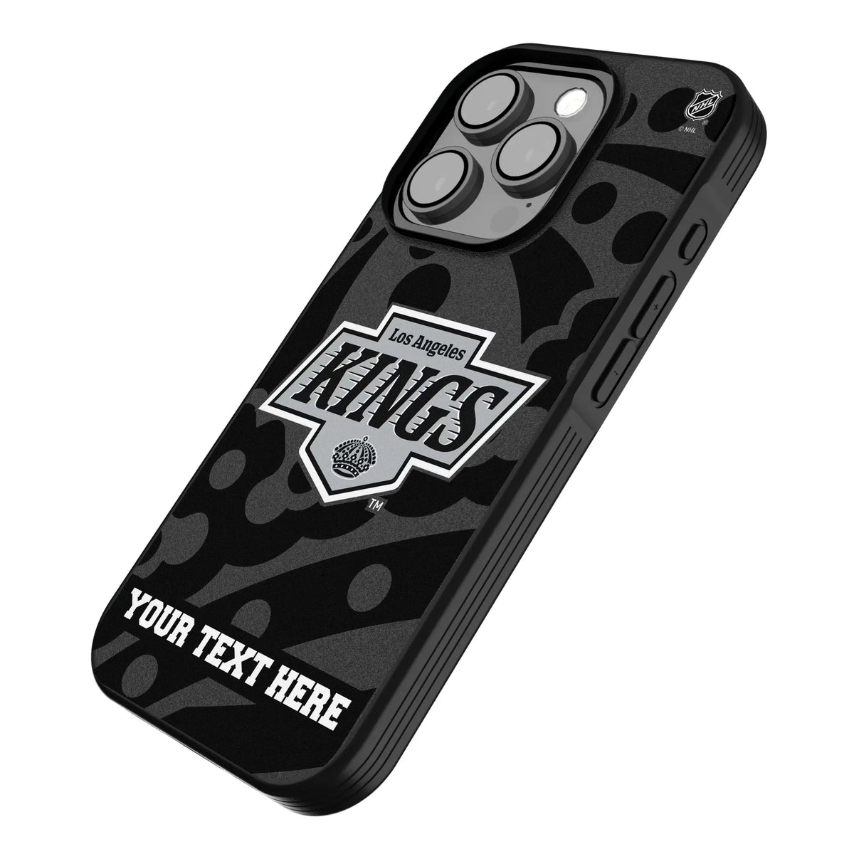 LA Kings Personalized Tilt iPhone Bump Phone Case for Apple iPhone - Isometric View