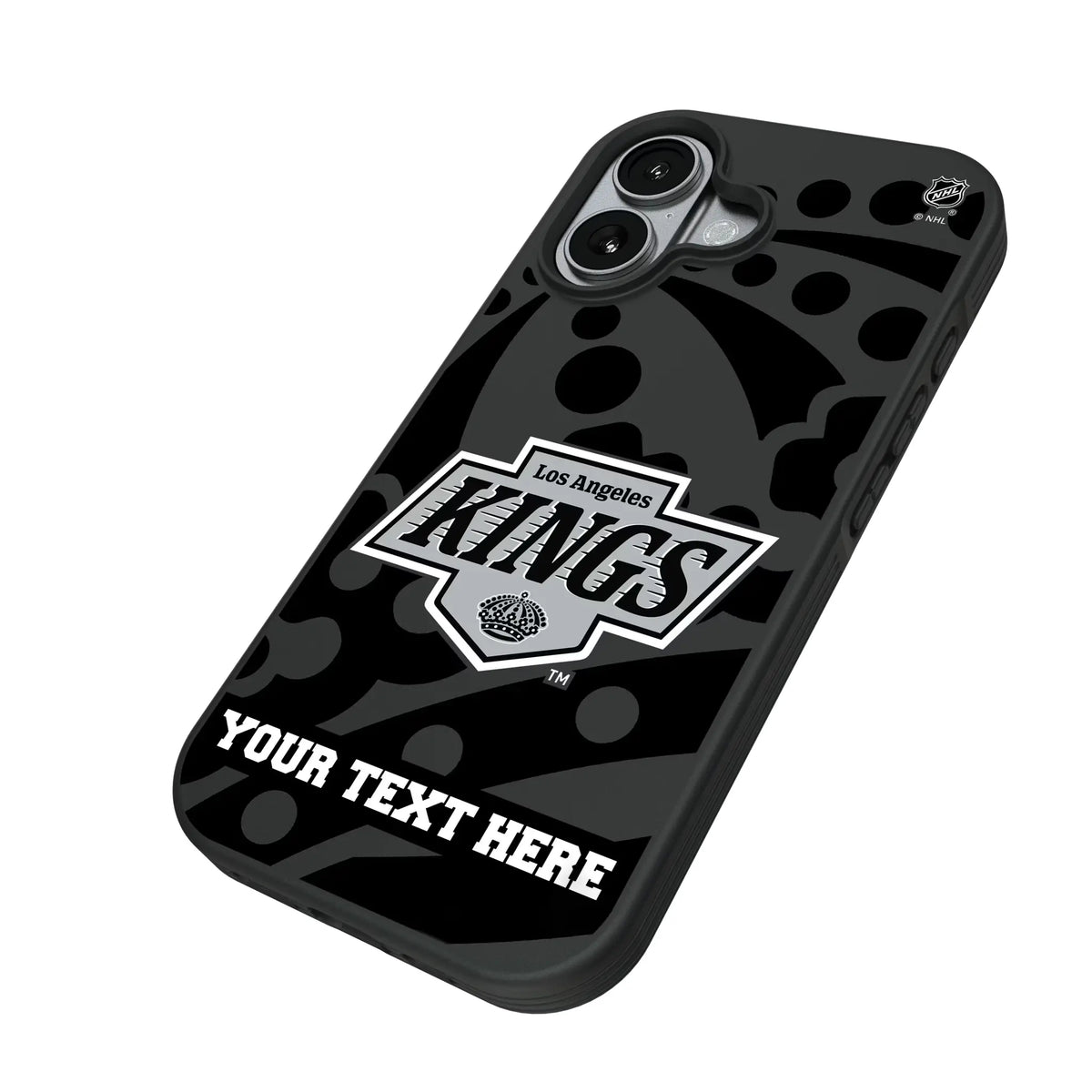 LA Kings Personalized Tilt iPhone Bump Phone Case for Apple iPhone - Isometric View#Device_iPhone 17