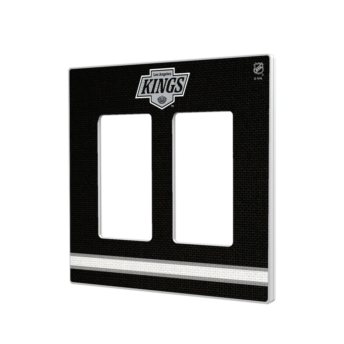 LA Kings Stripe Hidden-Screw Light Switch Plate#Style_Double Rocker