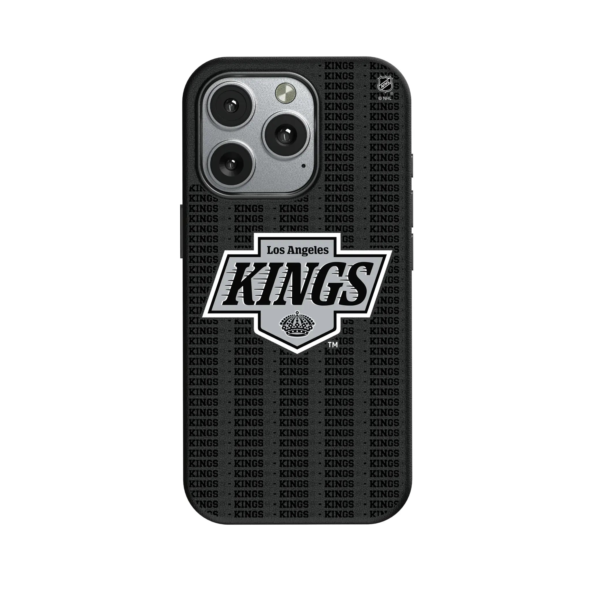 LA Kings Text Backdrop iPhone MagSafe Compatible Phone Case for Apple iPhone