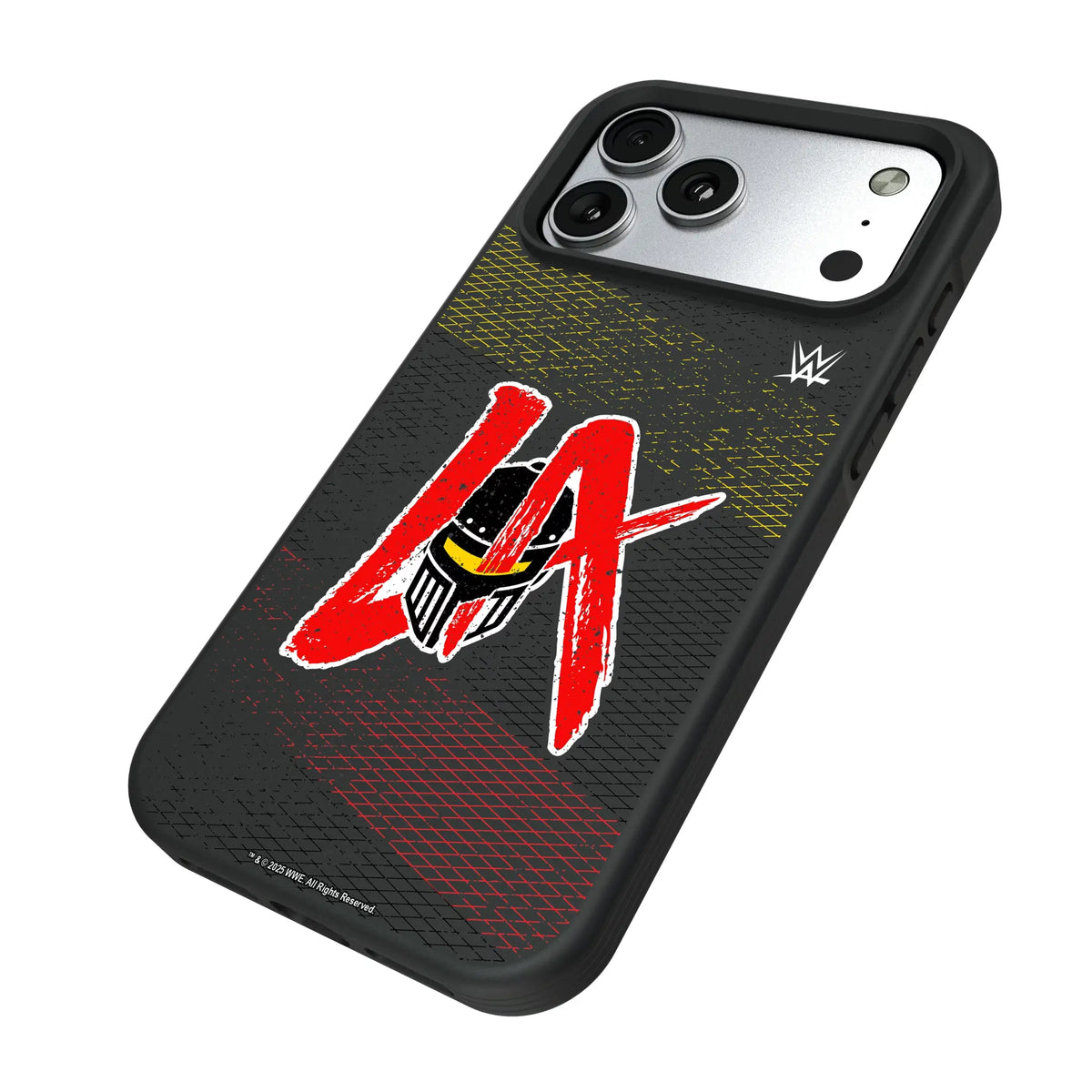 LA Knight Steel iPhone Bump Phone Case for Apple iPhone - Isometric View#Device_iPhone 17 Pro Max