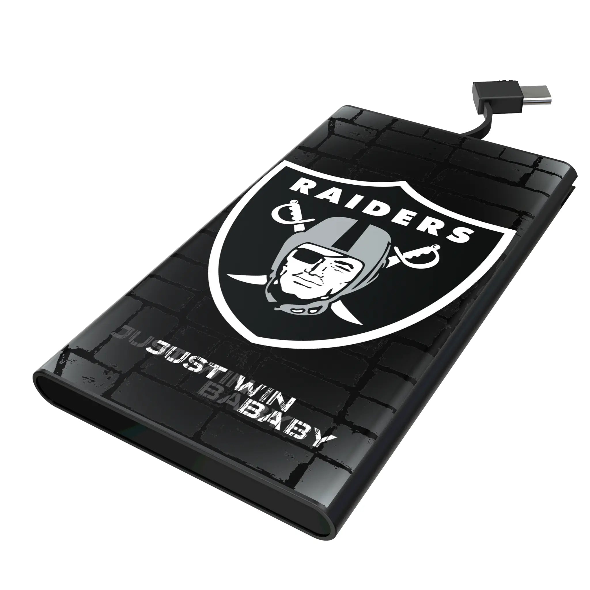 Las Vegas Raiders Brick 5000mAh Flat Power Bank
