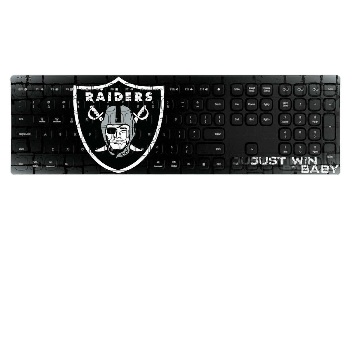 Las Vegas Raiders Brick KKB605 Curved Wireless Keyboard