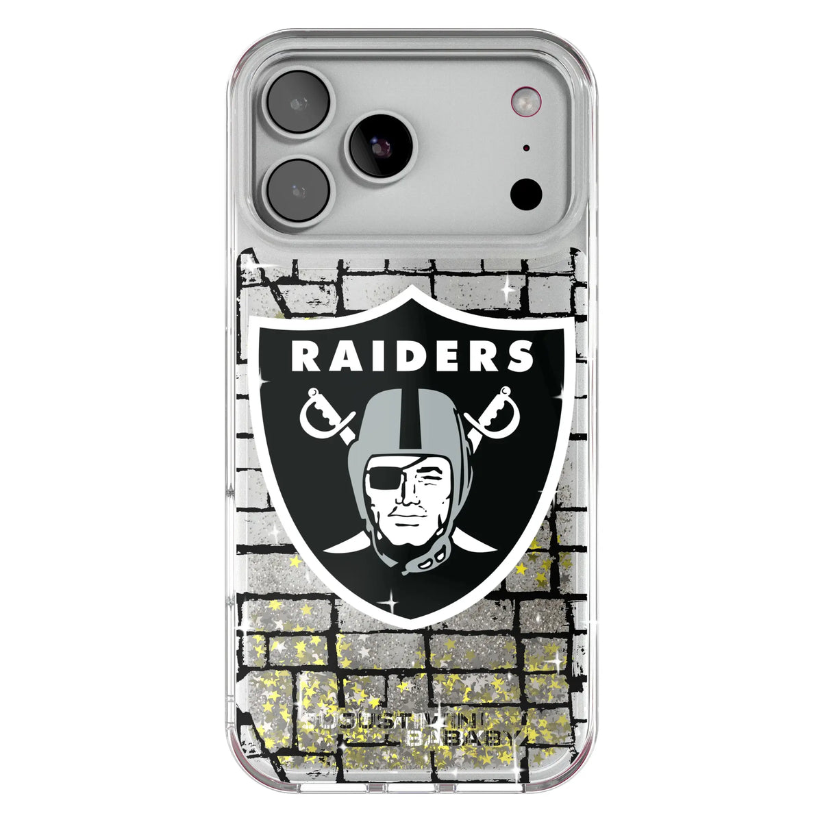 Las Vegas Raiders Brick Glitter Phone Case for Apple iPhone