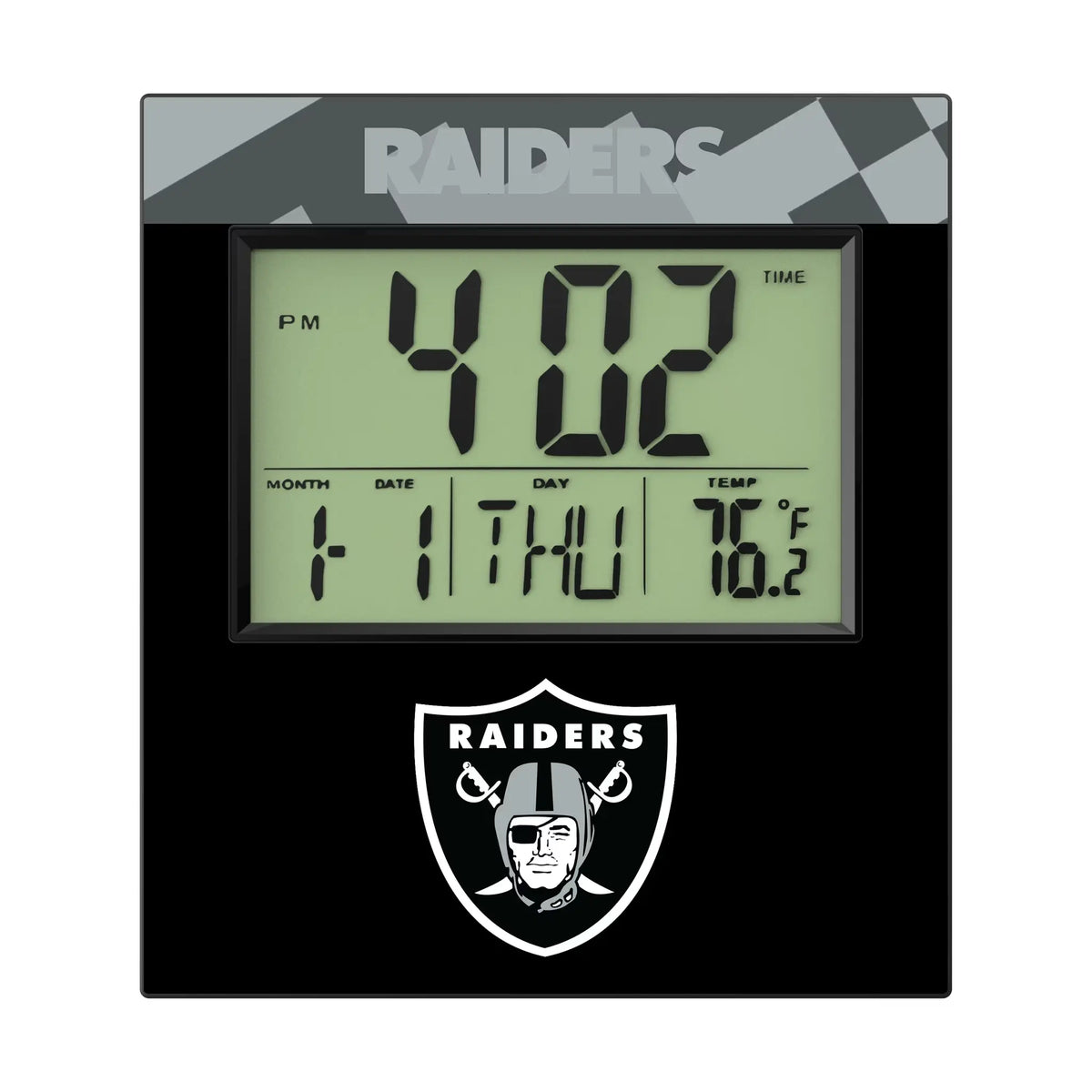 Las Vegas Raiders Color Block Wall Clock