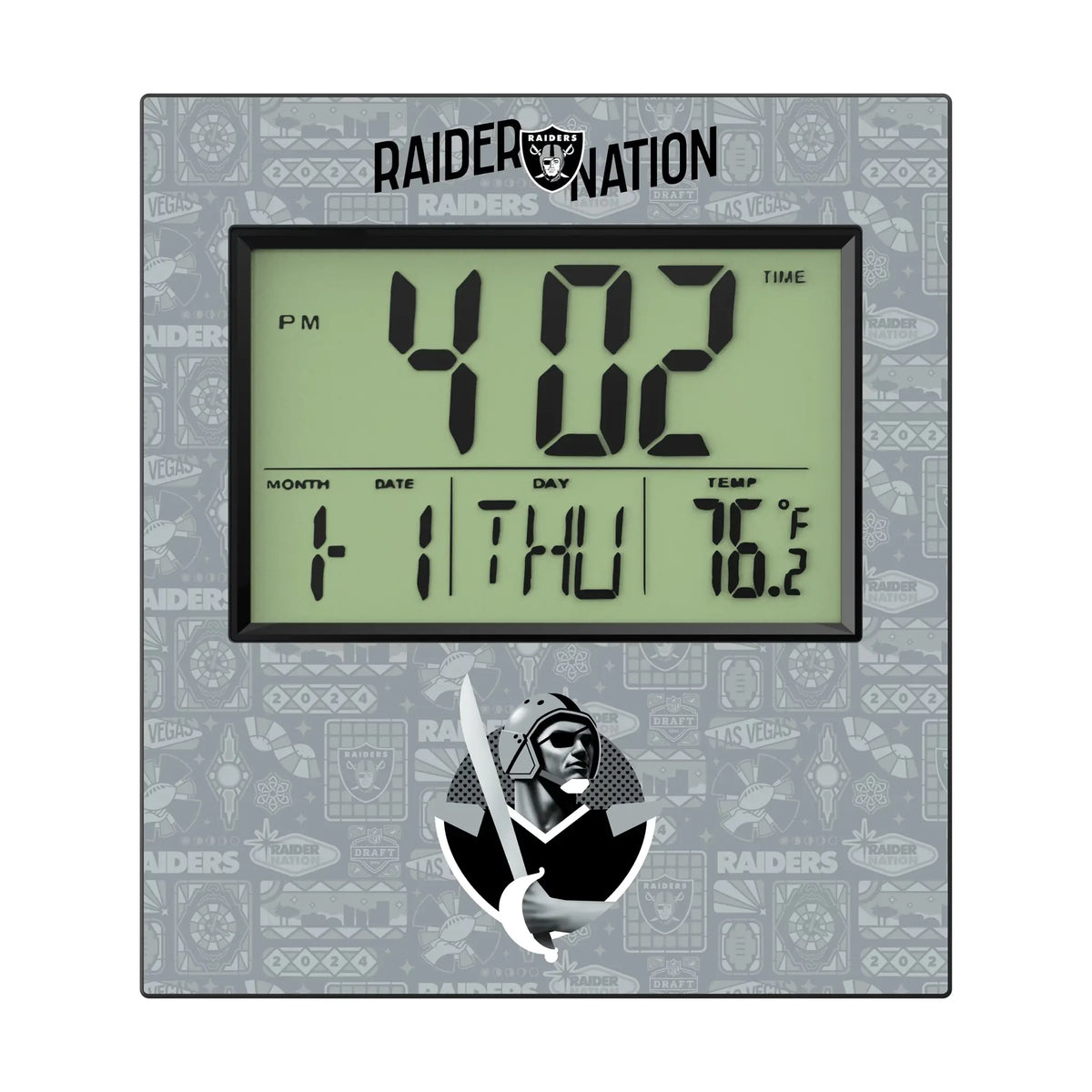 Las Vegas Raiders Deco Wall Clock