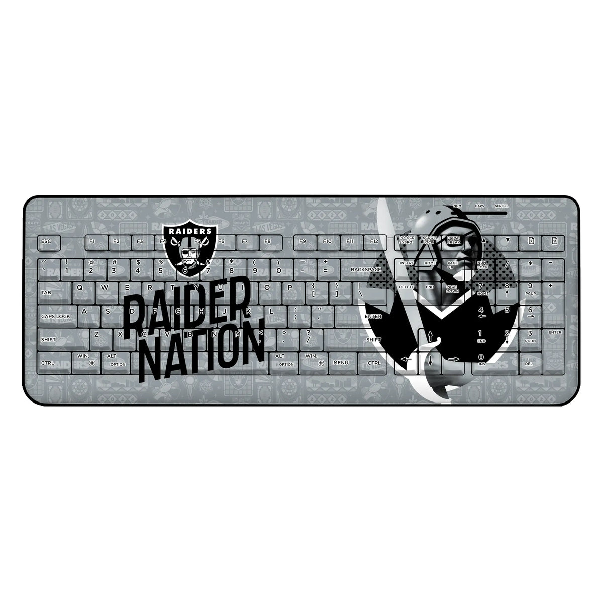 Las Vegas Raiders Deco Wireless USB Keyboard