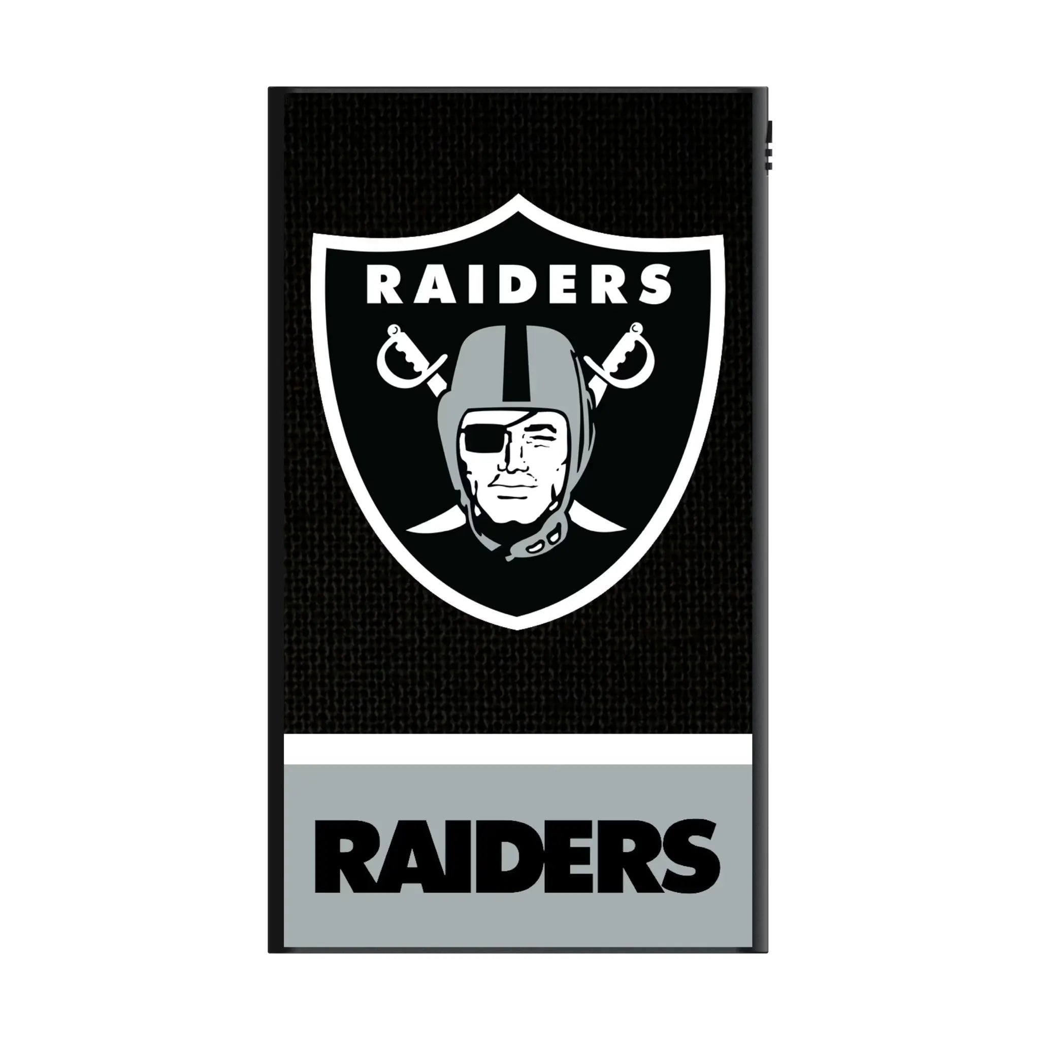 Las Vegas Raiders Endzone Solid 5000mAh Flat Power Bank