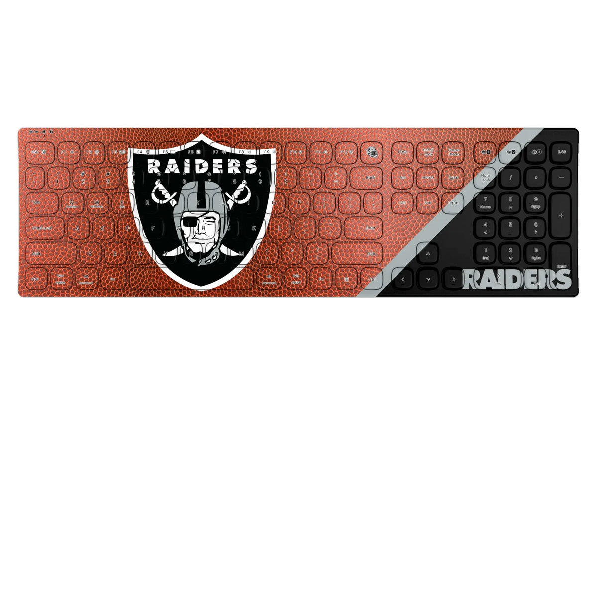 Las Vegas Raiders Football KKB605 Curved Wireless Keyboard