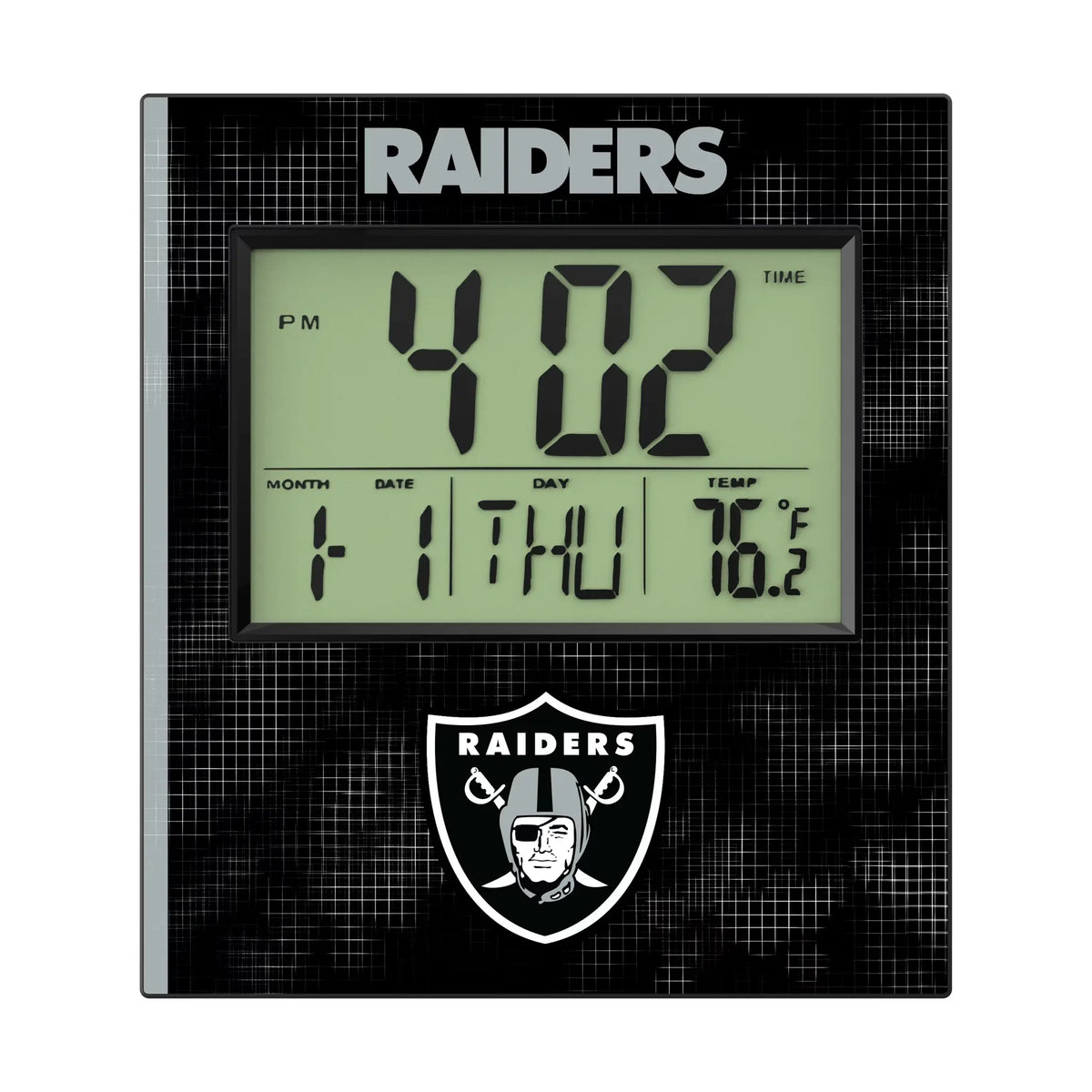 Las Vegas Raiders Hatch Wall Clock