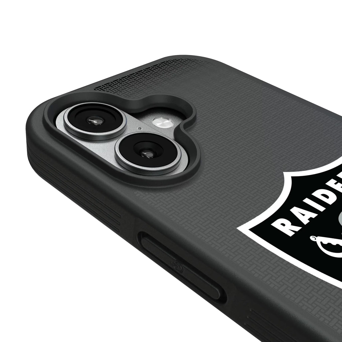 Las Vegas Raiders Linen iPhone Bump Phone Case for Apple iPhone - Detail#Device_iPhone 17