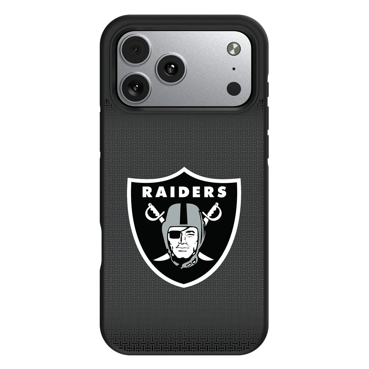 Las Vegas Raiders Linen iPhone Bump Phone Case for Apple iPhone#Device_iPhone 17 Pro Max