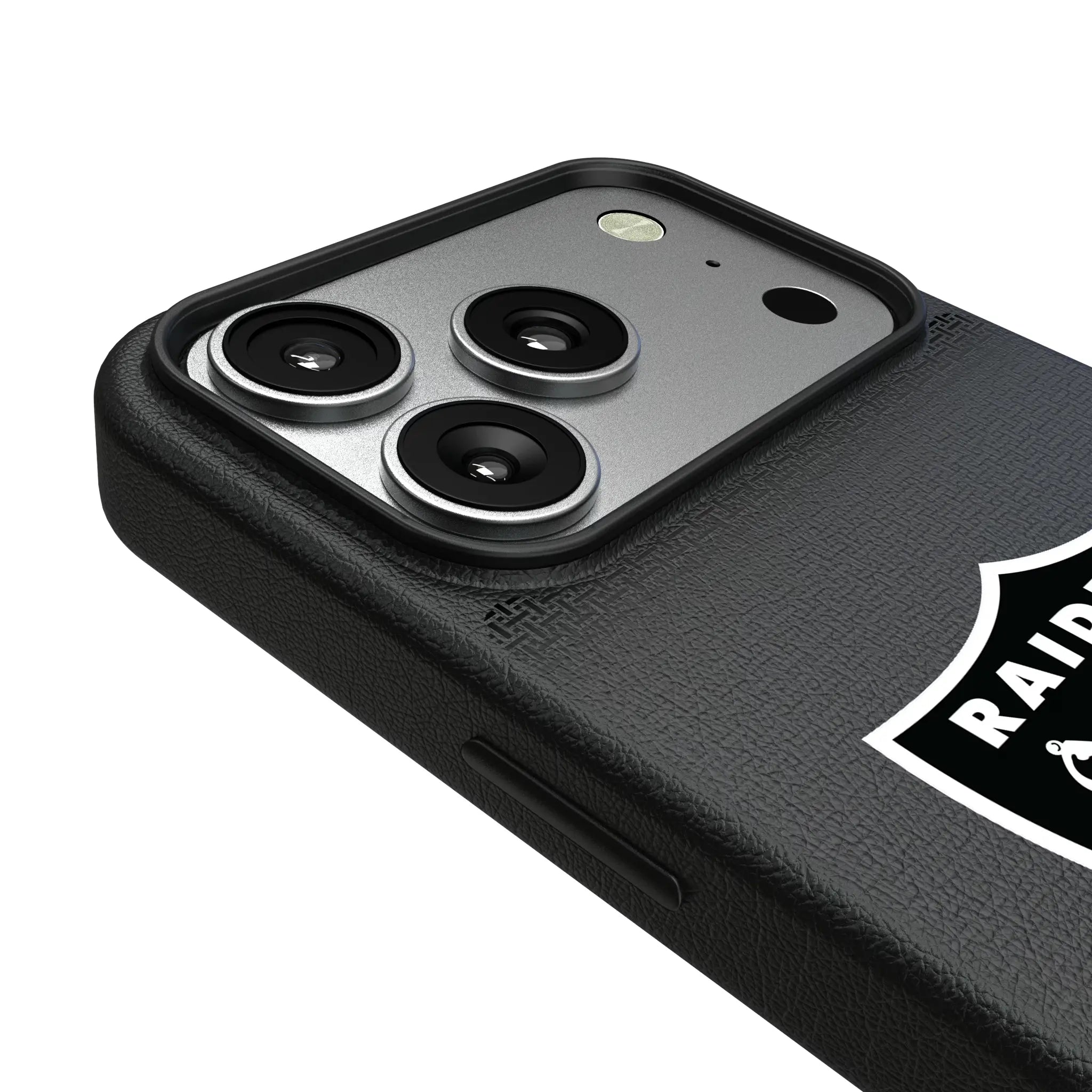 Las Vegas Raiders Linen iPhone MagSafe Compatible Phone Case for Apple iPhone - Detail#Device_iPhone 17 Pro