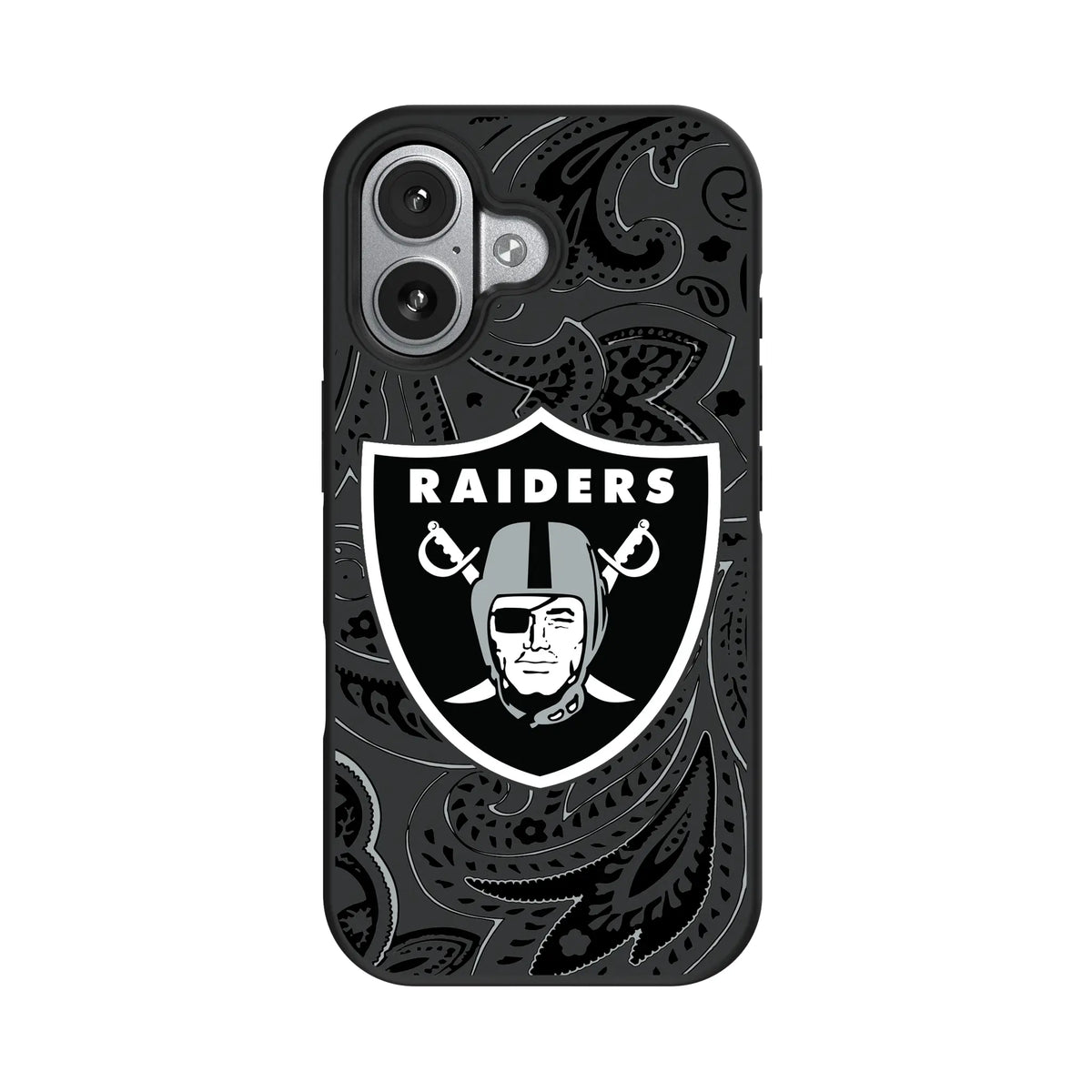 Las Vegas Raiders Paisley iPhone Bump Phone Case for Apple iPhone#Device_iPhone 17