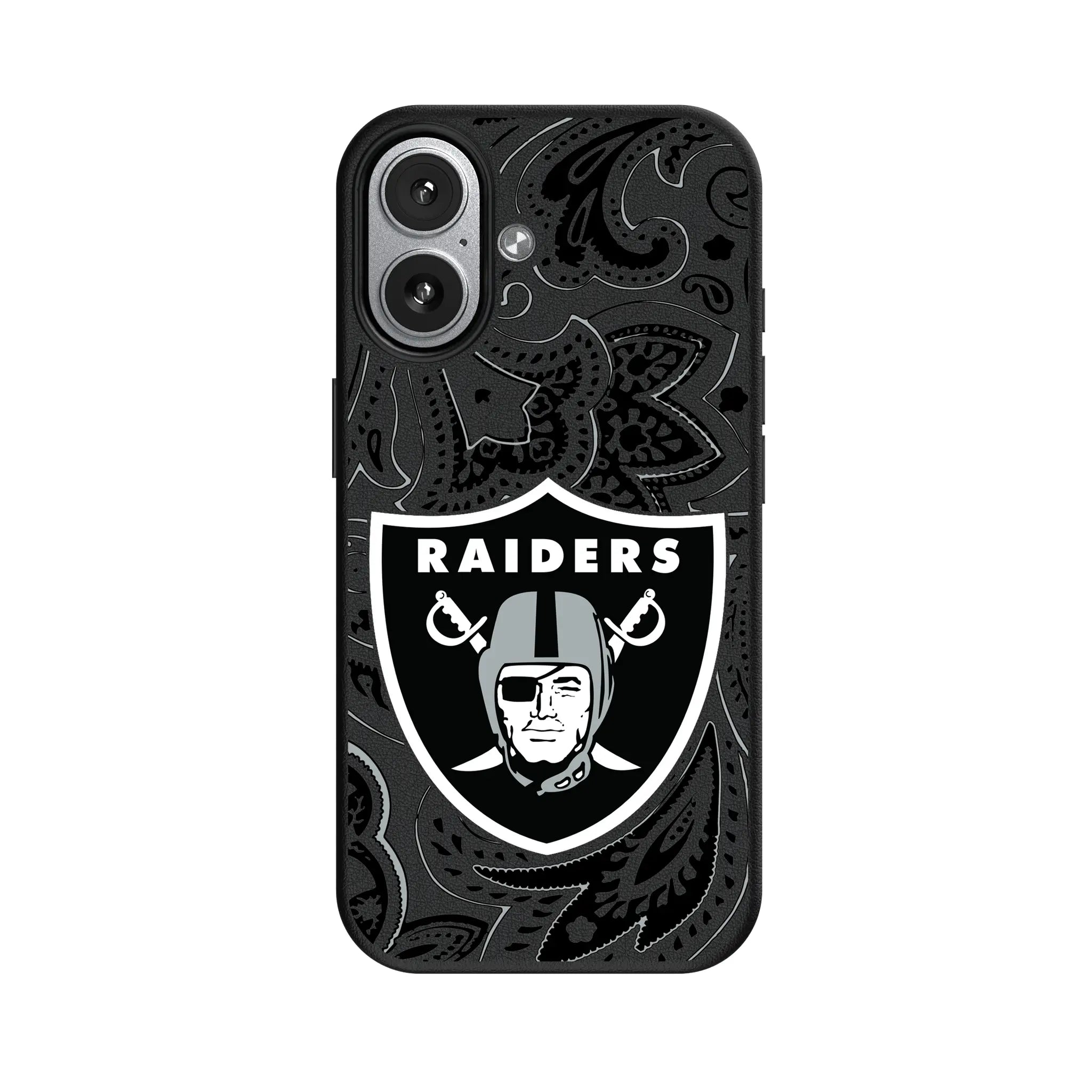 Las Vegas Raiders Paisley iPhone MagSafe Compatible Phone Case for Apple iPhone#Device_iPhone 17