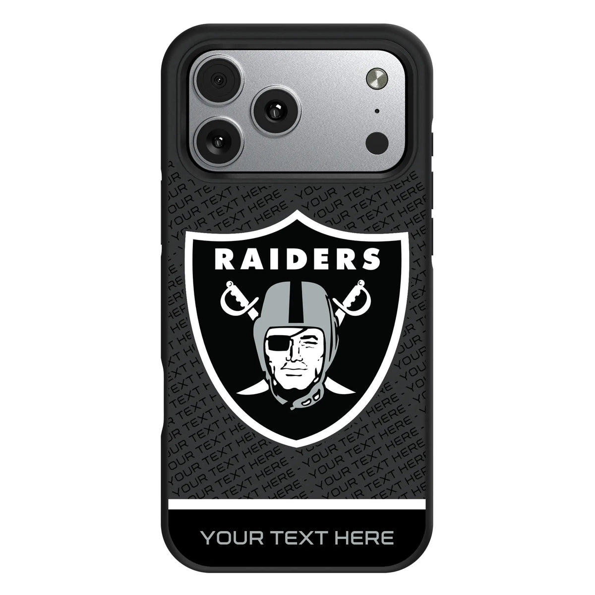 Las Vegas Raiders Personalized EndZone Plus iPhone Bump Phone Case for Apple iPhone#Device_iPhone 17 Pro Max