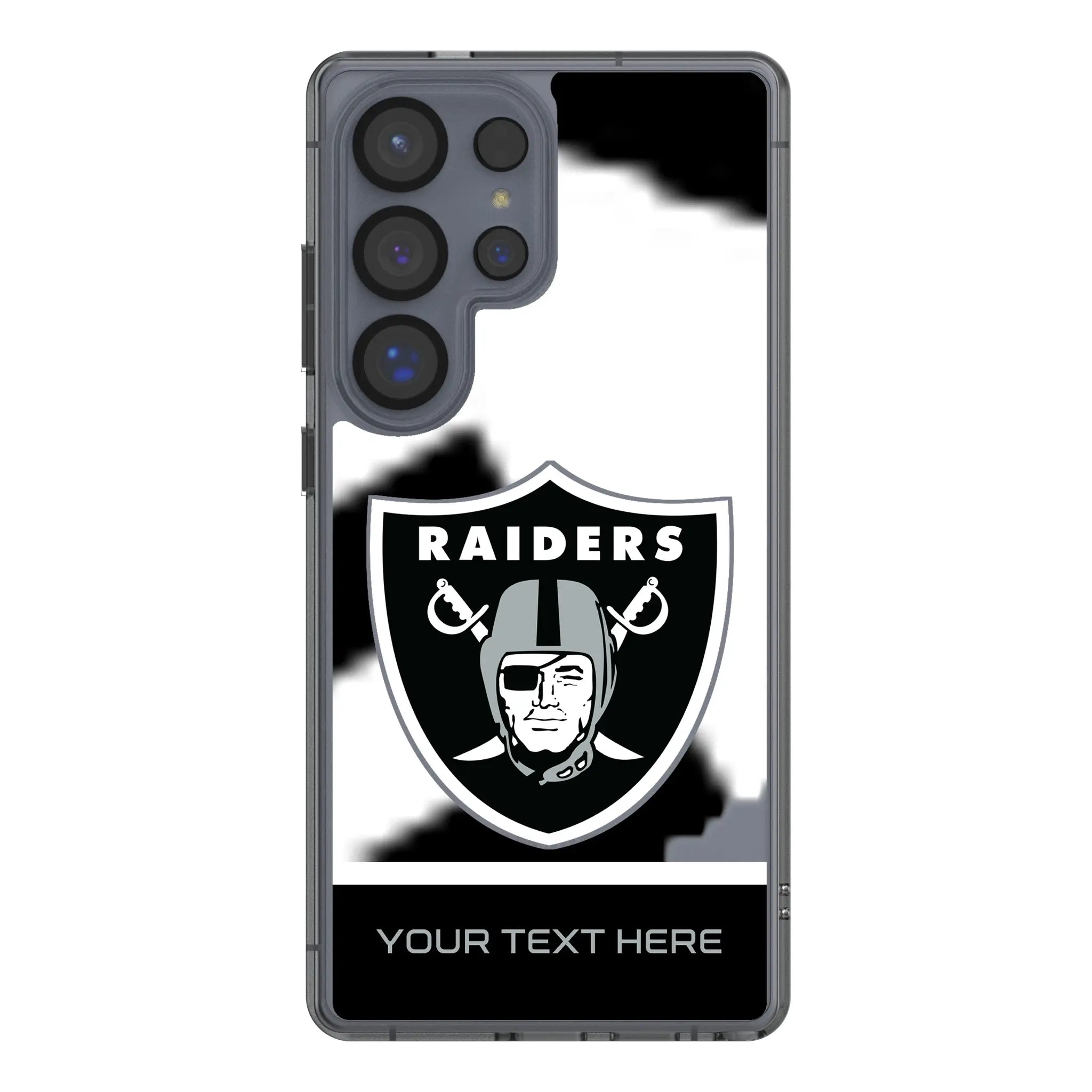 Las Vegas Raiders Personalized EndZone Plus Galaxy Clear Phone Case for Samsung Galaxy#Device_Galaxy S25 Ultra