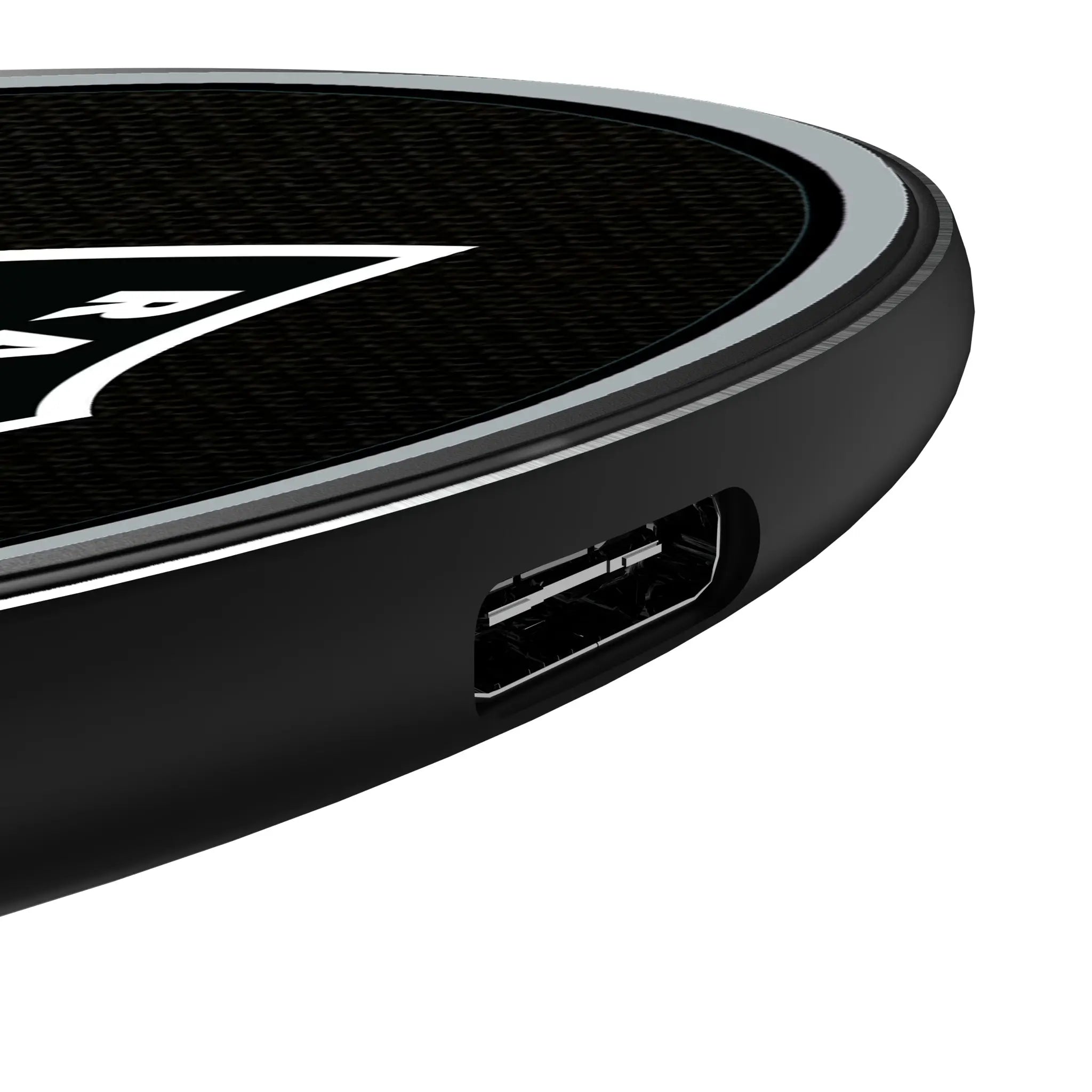 Las Vegas Raiders Personalized Endzone Solid 15-Watt Wireless Charger - Detail