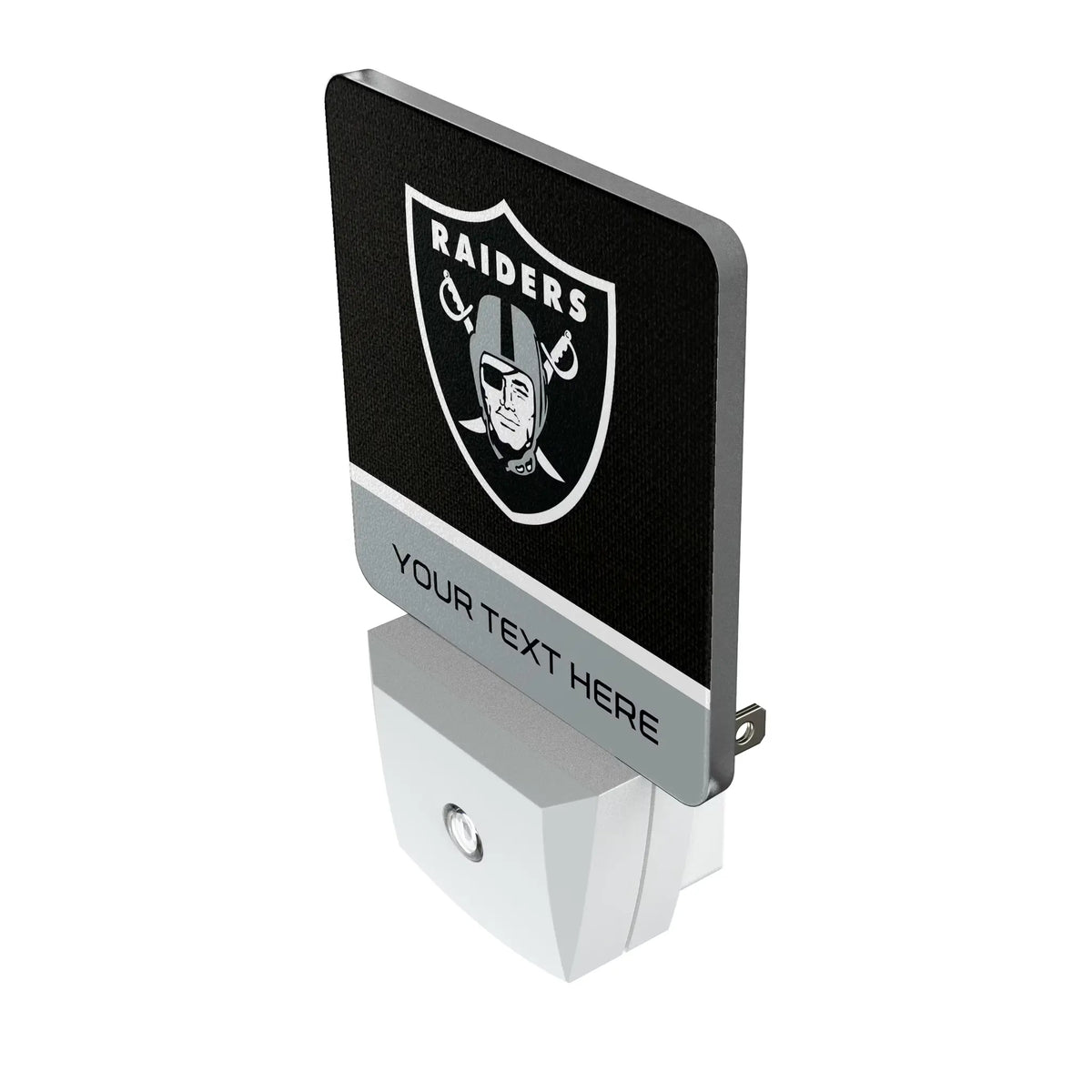 Las Vegas Raiders Personalized Endzone Solid Night Light 2-Pack - Isometric View