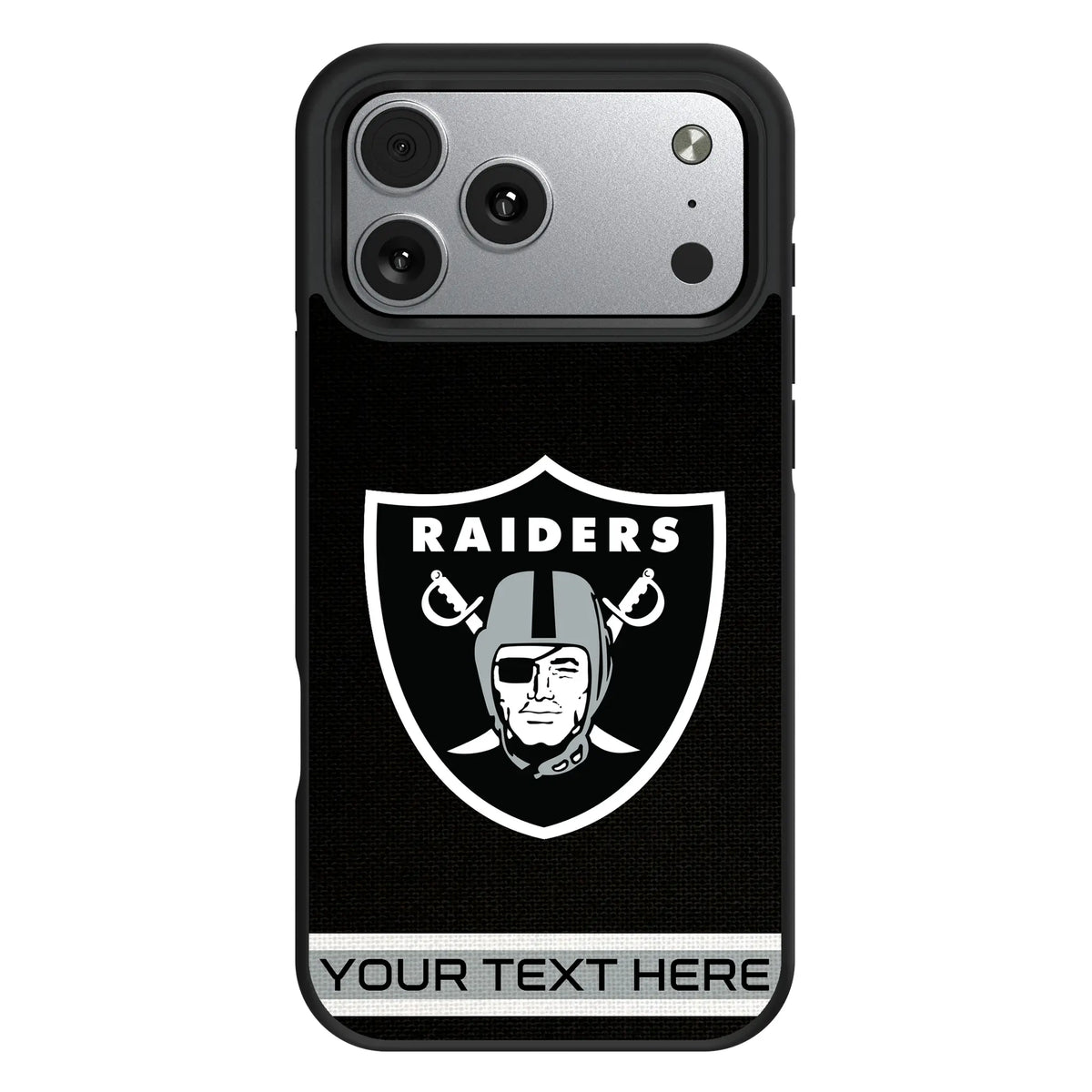 Las Vegas Raiders Personalized Stripe iPhone Bump Phone Case for Apple iPhone#Device_iPhone 17 Pro Max