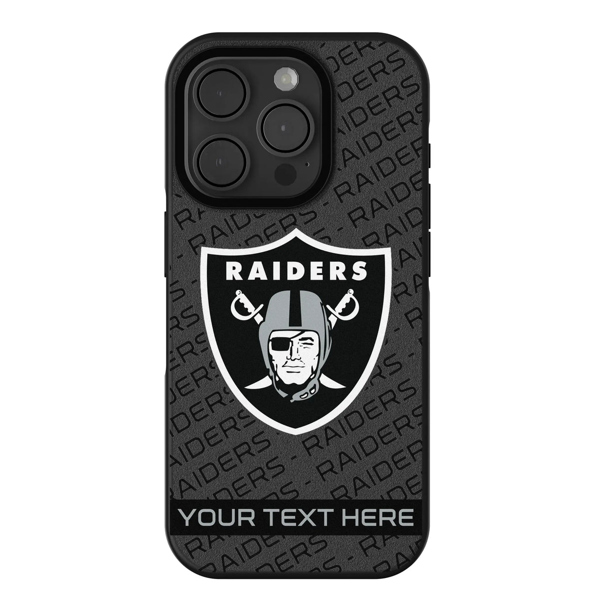 Las Vegas Raiders Personalized Tilt iPhone Bump Phone Case for Apple iPhone
