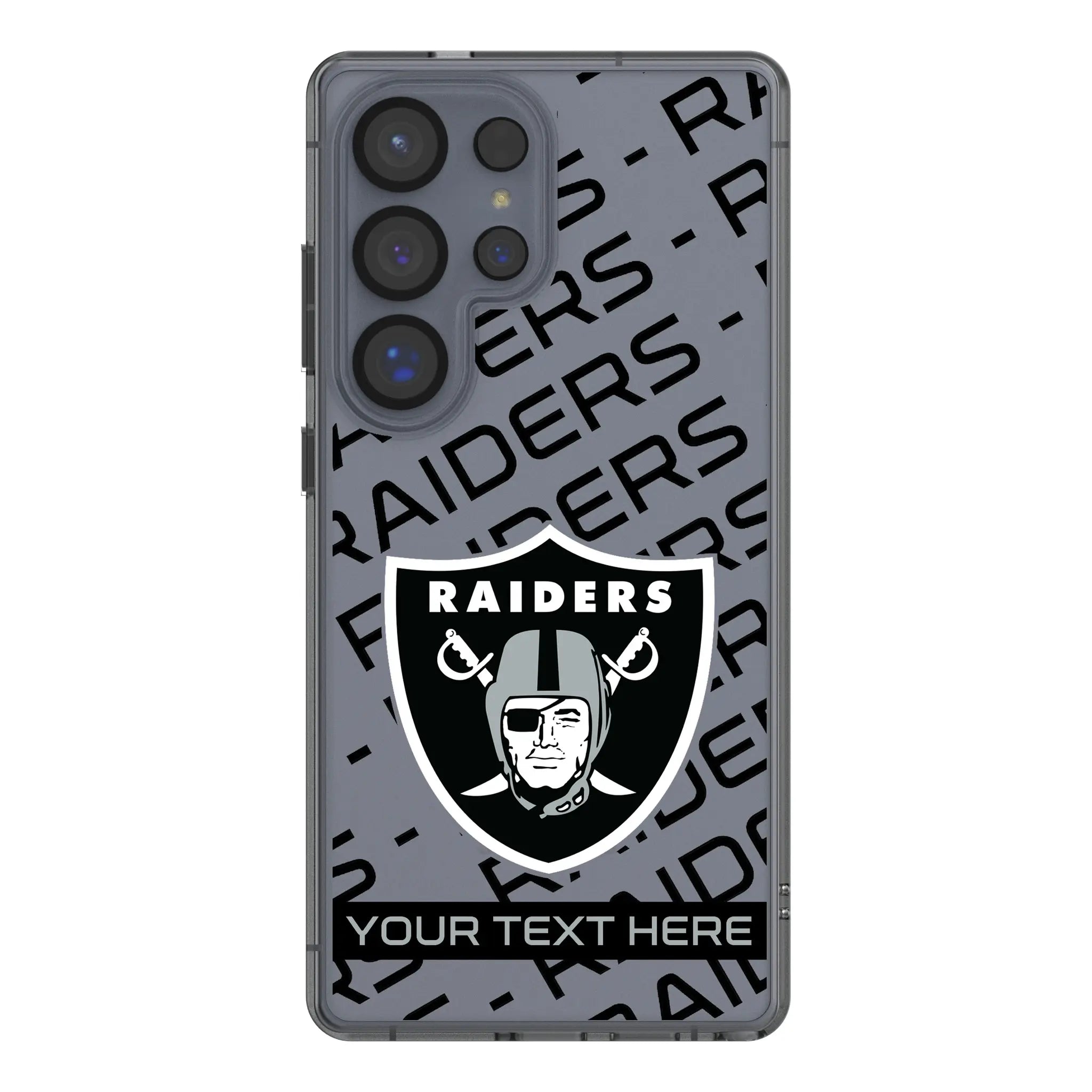 Las Vegas Raiders Personalized Tilt Galaxy Clear Phone Case for Samsung Galaxy#Device_Galaxy S25 Ultra