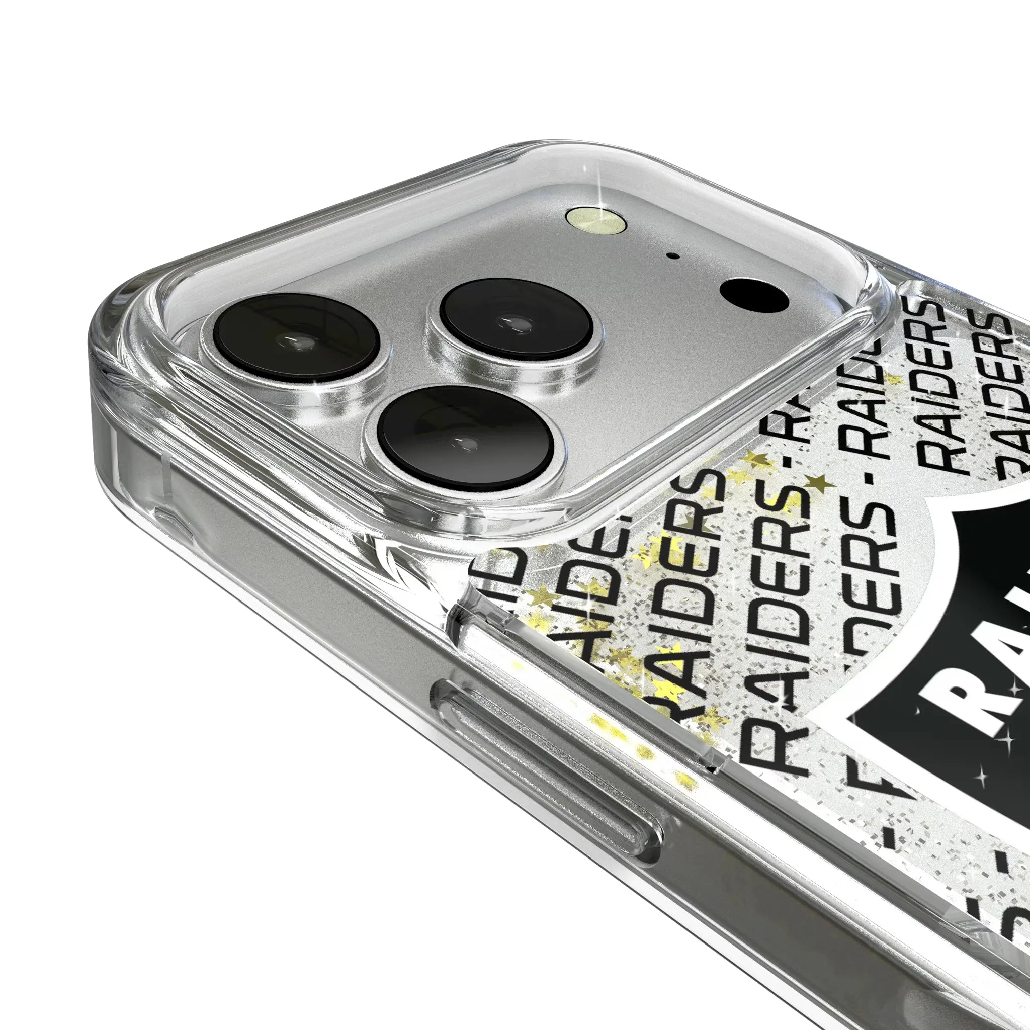 Las Vegas Raiders Personalized Tilt iPhone Glitter Phone Case for Apple iPhone - Detail