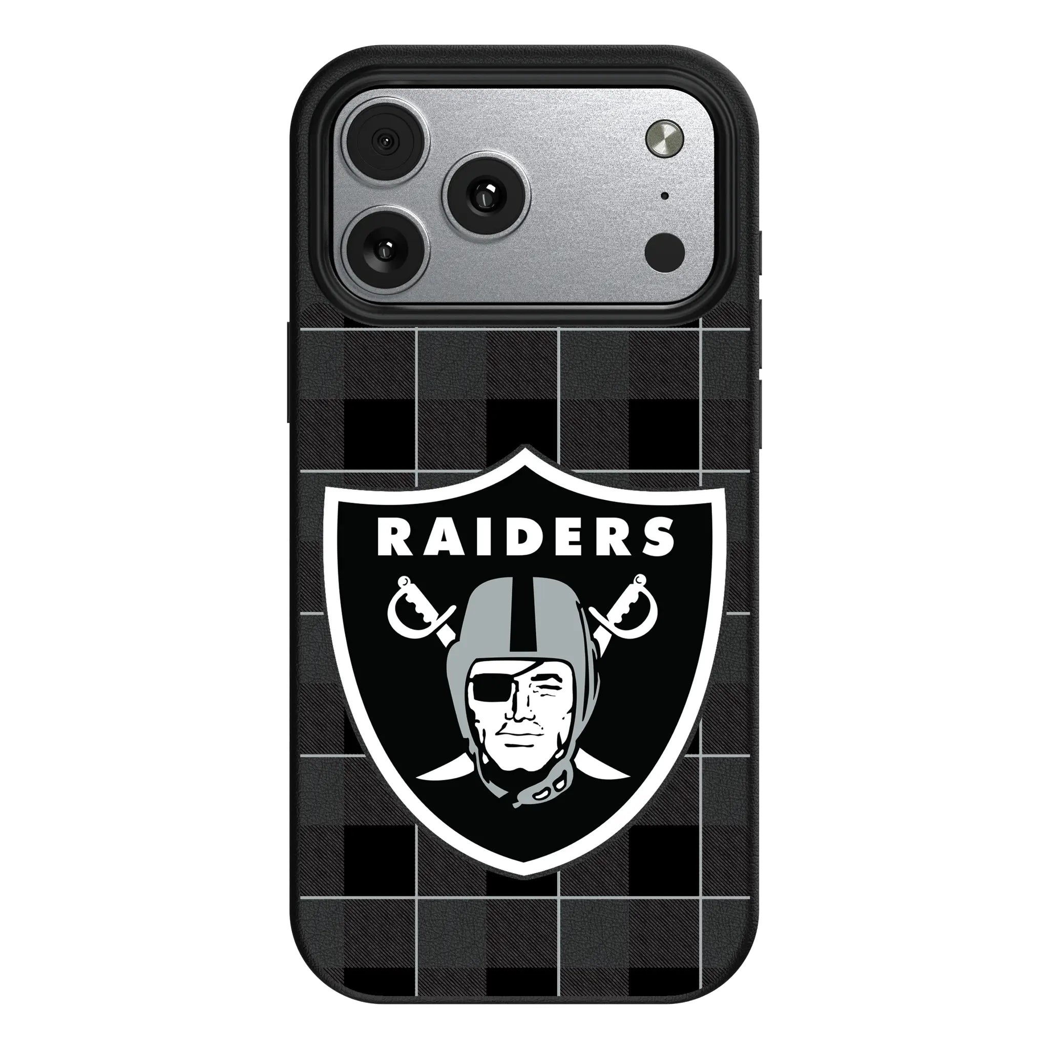 Las Vegas Raiders Plaid iPhone MagSafe Compatible Phone Case for Apple iPhone#Device_iPhone 17 Pro Max