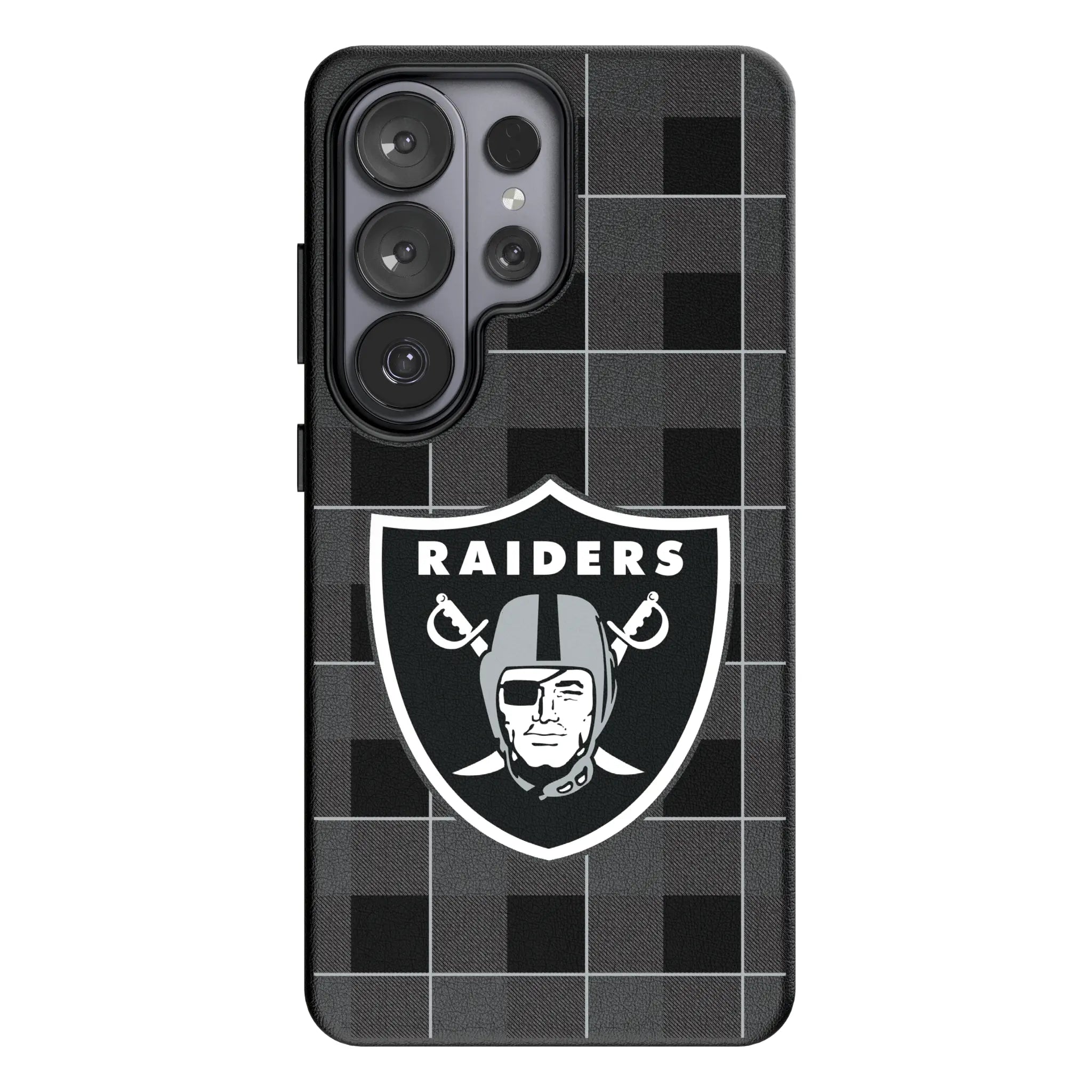 Las Vegas Raiders Plaid Galaxy MagSafe Compatible Phone Case for Samsung Galaxy#Device_Galaxy S26 Ultra