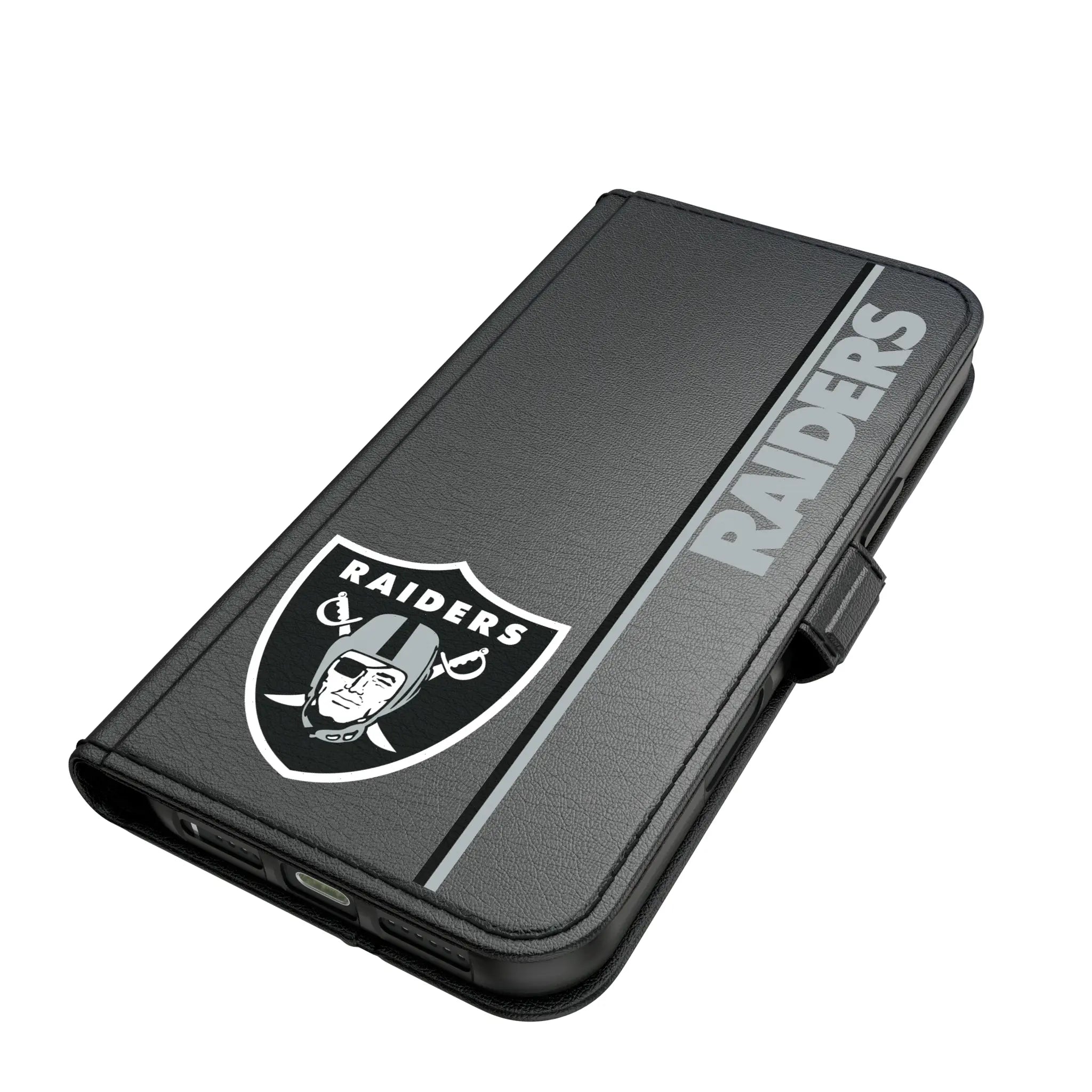 Las Vegas Raiders Sidebar iPhone Folio Phone Case for Apple iPhone#Device_iPhone 17 Pro Max