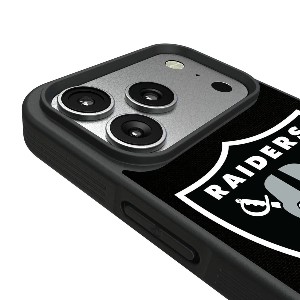 Las Vegas Raiders Stripe iPhone Bump Phone Case for Apple iPhone - Detail#Device_iPhone 17 Pro