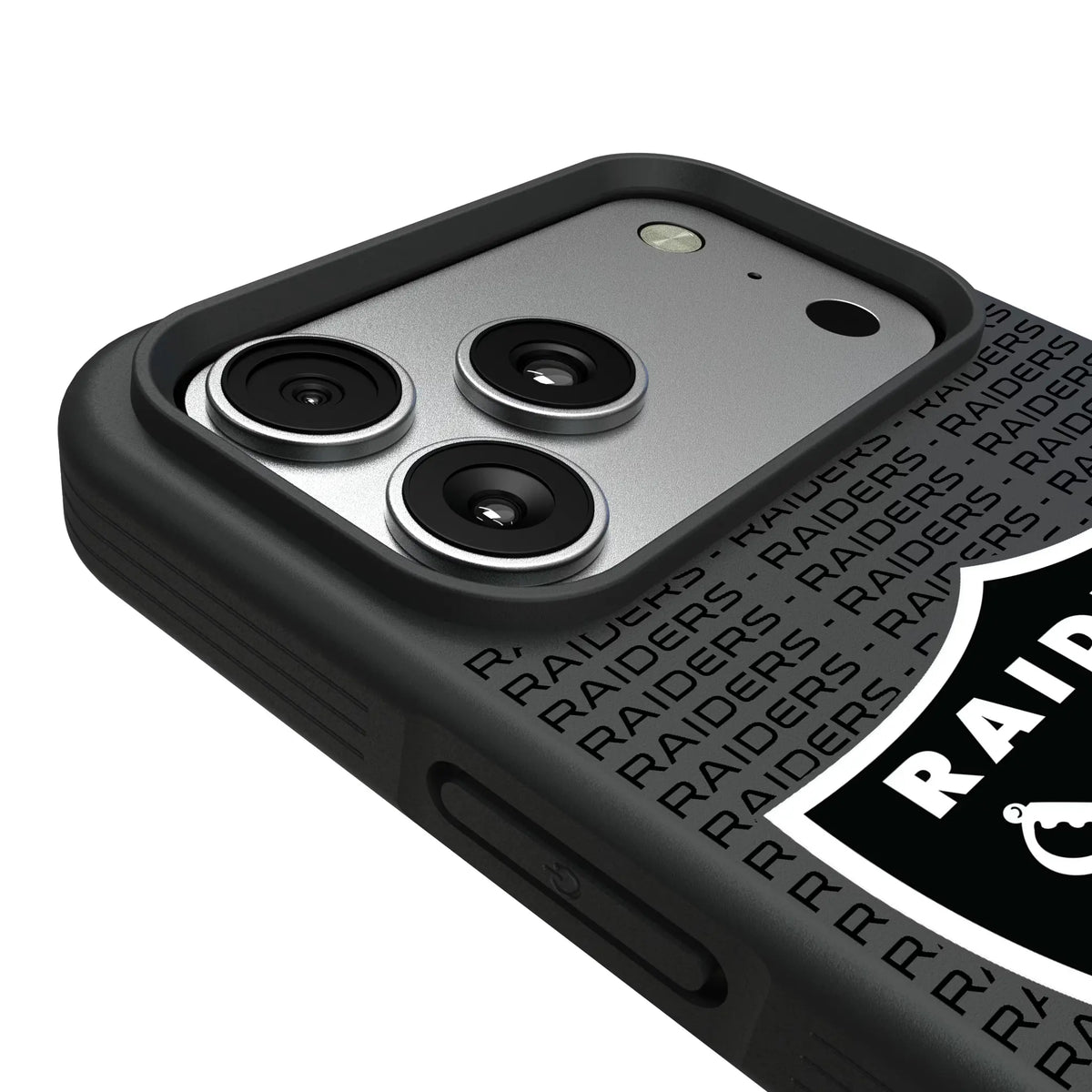 Las Vegas Raiders Text Backdrop iPhone Bump Phone Case for Apple iPhone - Detail#Device_iPhone 17 Pro Max