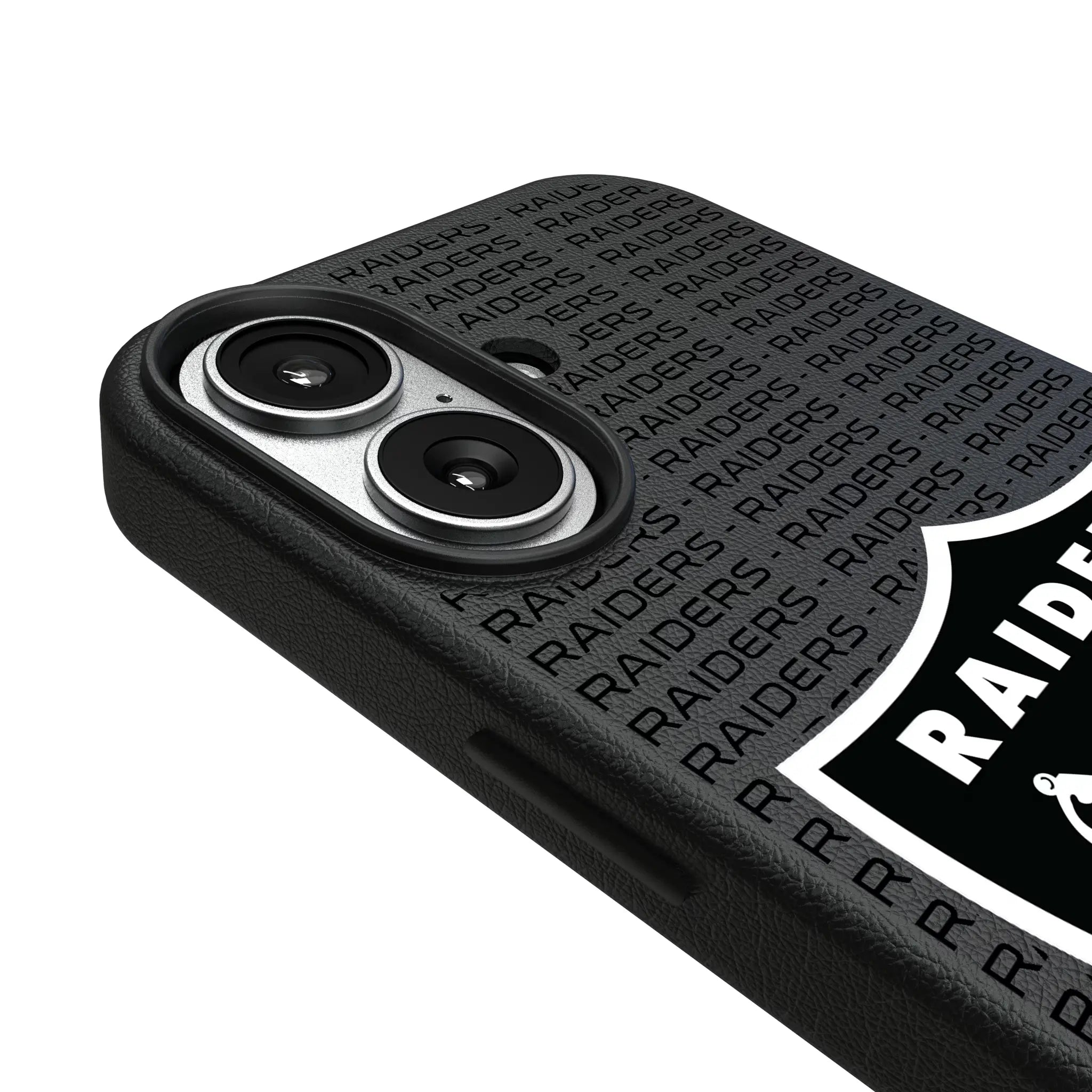 Las Vegas Raiders Text Backdrop iPhone MagSafe Compatible Phone Case for Apple iPhone - Detail#Device_iPhone 17