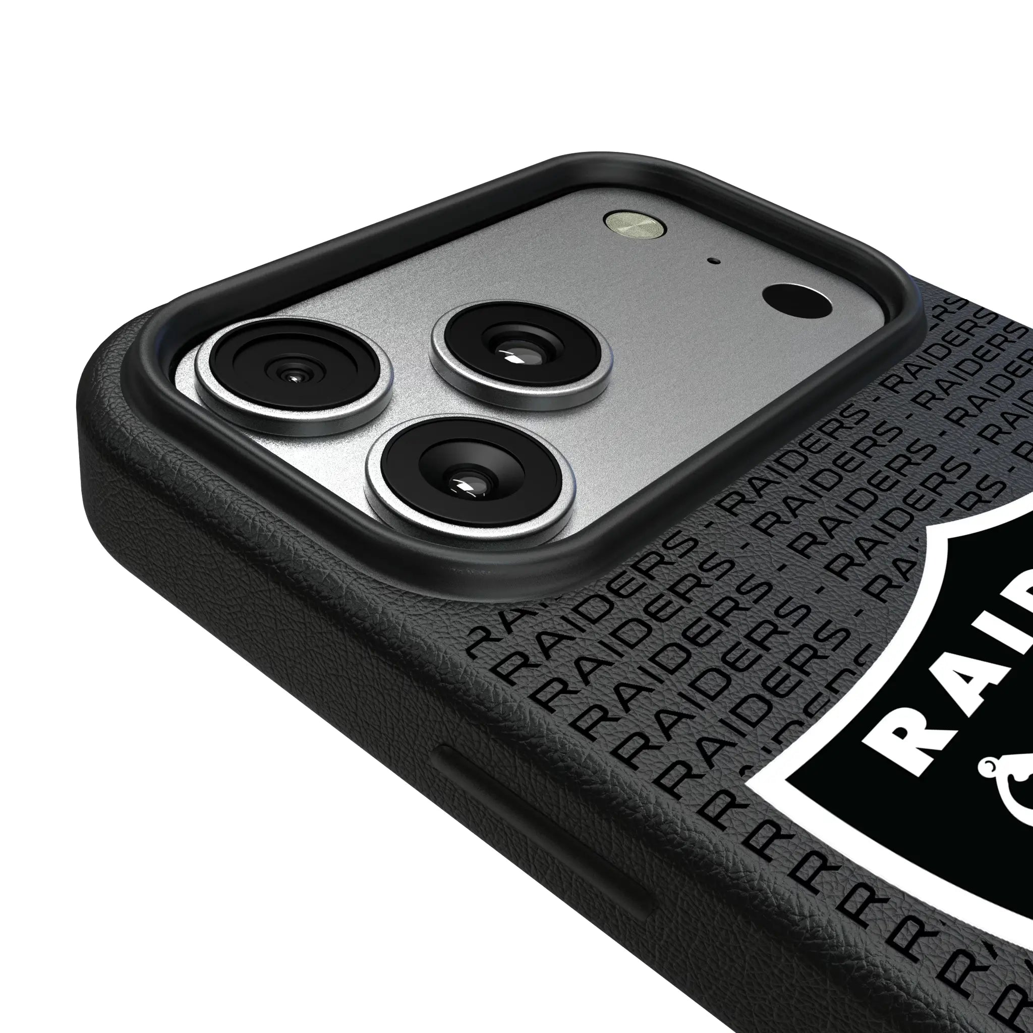 Las Vegas Raiders Text Backdrop iPhone MagSafe Compatible Phone Case for Apple iPhone - Detail#Device_iPhone 17 Pro Max