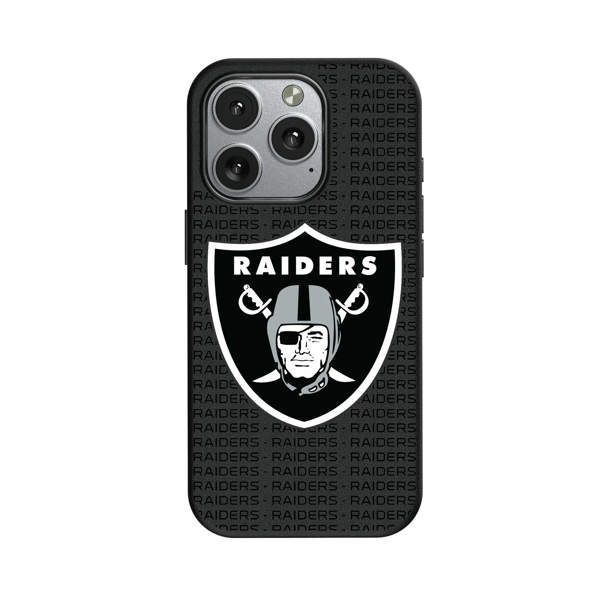 Las Vegas Raiders Text Backdrop iPhone MagSafe Compatible Phone Case for Apple iPhone