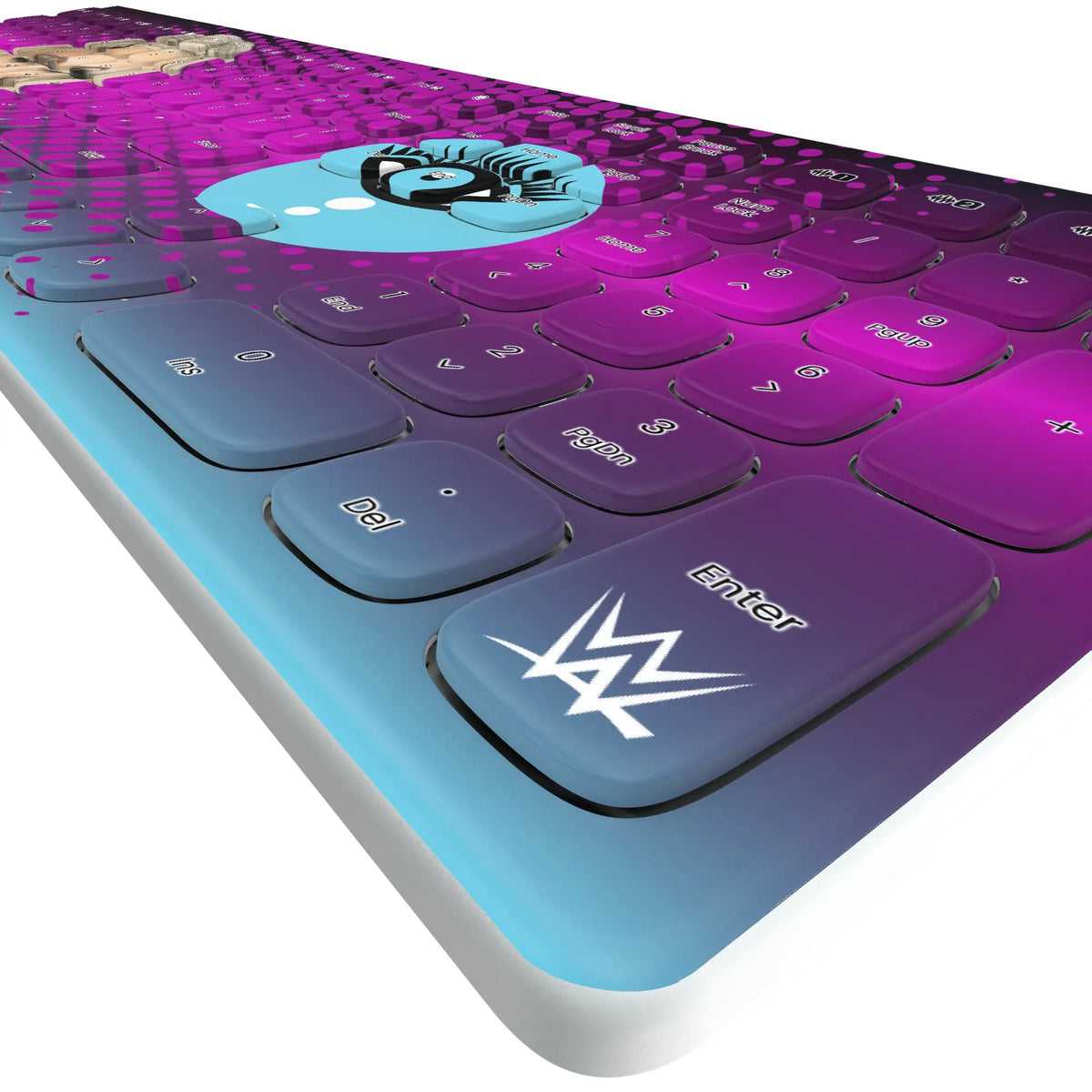 Liv Morgan Superstar KKB605 Curved Wireless Keyboard - Detail