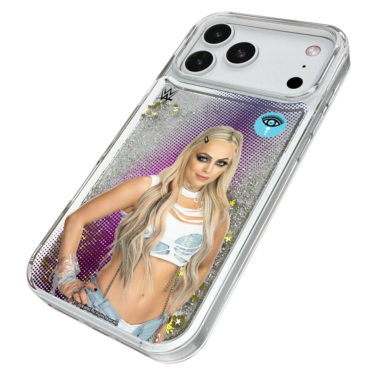 Liv Morgan Superstar iPhone Glitter Phone Case for Apple iPhone - Isometric View#Device_iPhone 18 Pro Max
