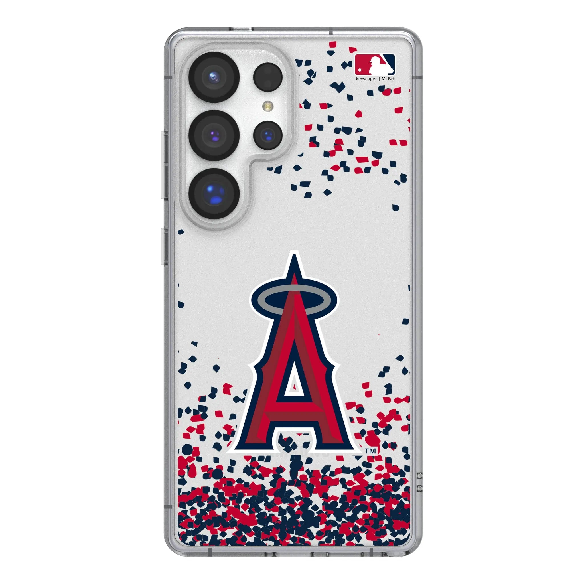 Los Angeles Angels Confetti Galaxy Clear Phone Case for Samsung Galaxy#Device_Galaxy S25 Ultra