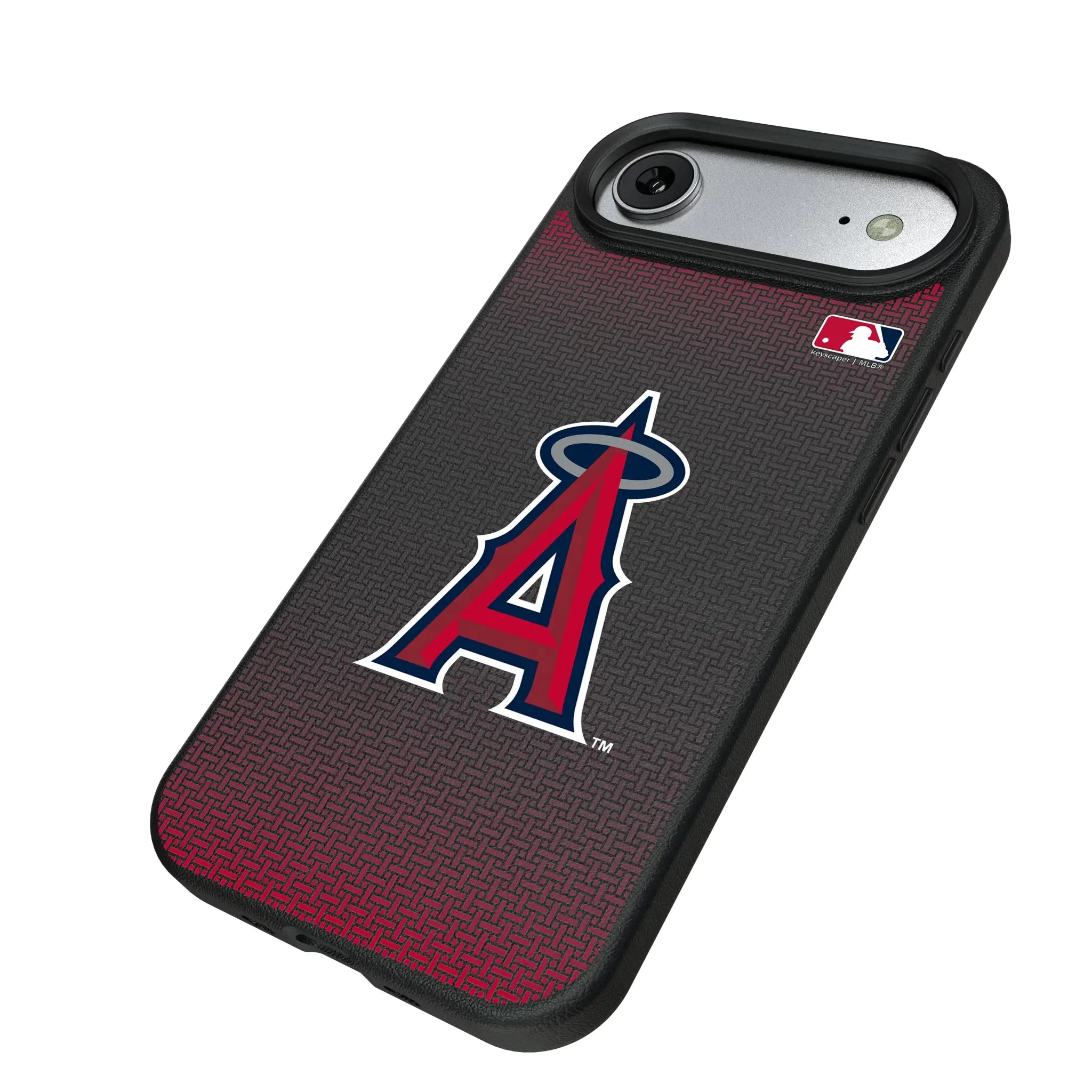 Los Angeles Angels Linen iPhone MagSafe Compatible Phone Case for Apple iPhone - Isometric View#Device_iPhone Air