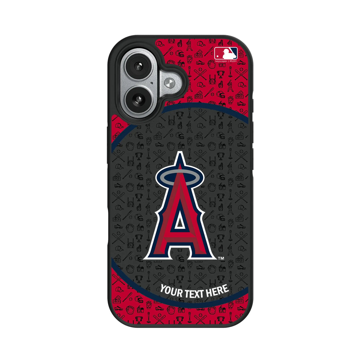 Los Angeles Angels Personalized Circle iPhone Bump Phone Case for Apple iPhone#Device_iPhone 17