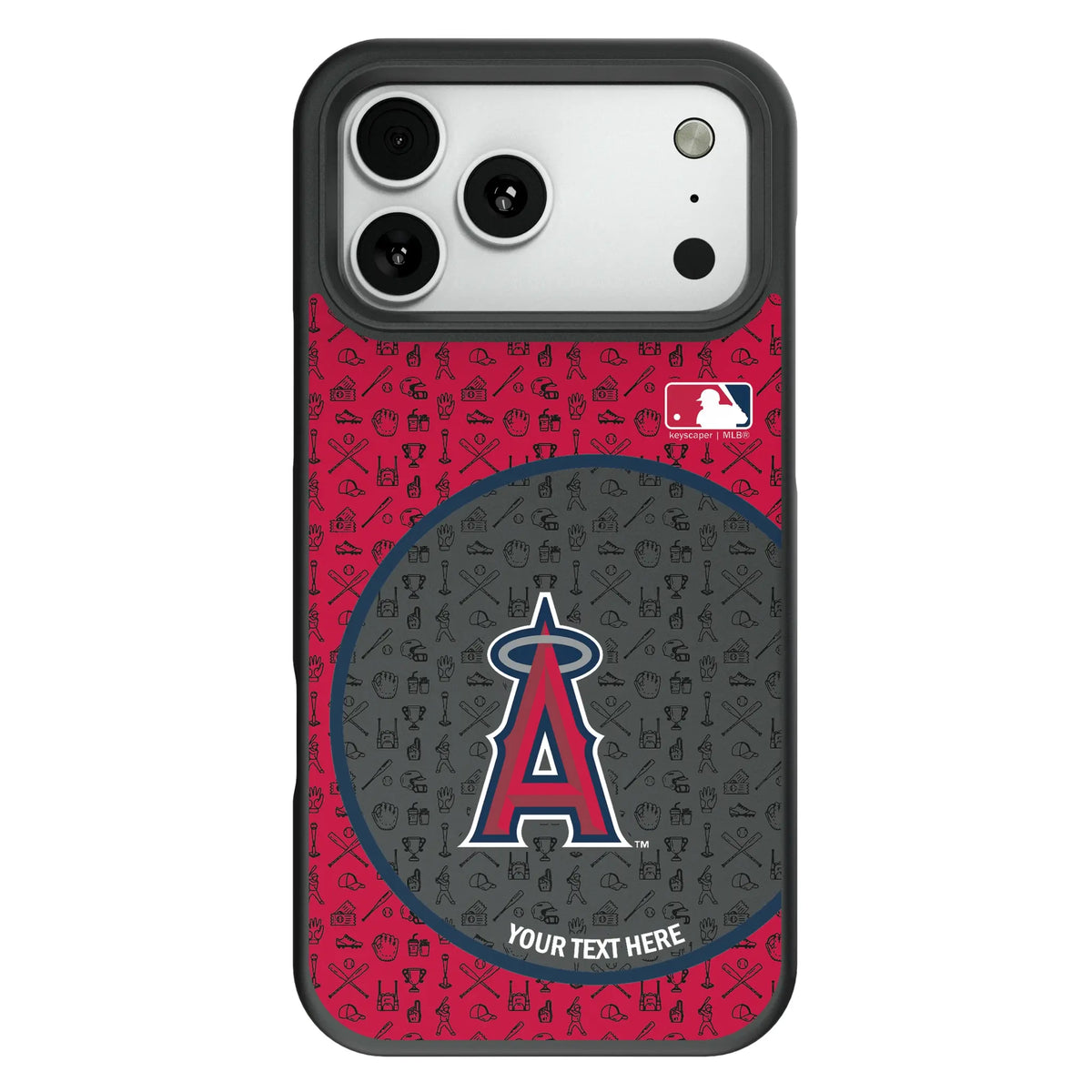 Los Angeles Angels Personalized Circle Bump Phone Case for Apple iPhone