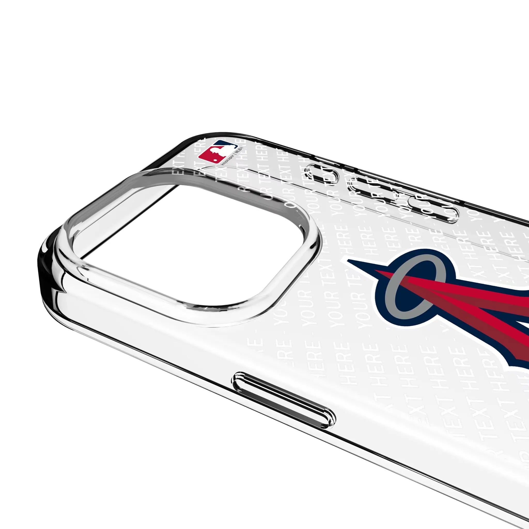 Los Angeles Angels Personalized EndZone Plus iPhone Clear Phone Case for Apple iPhone - Detail