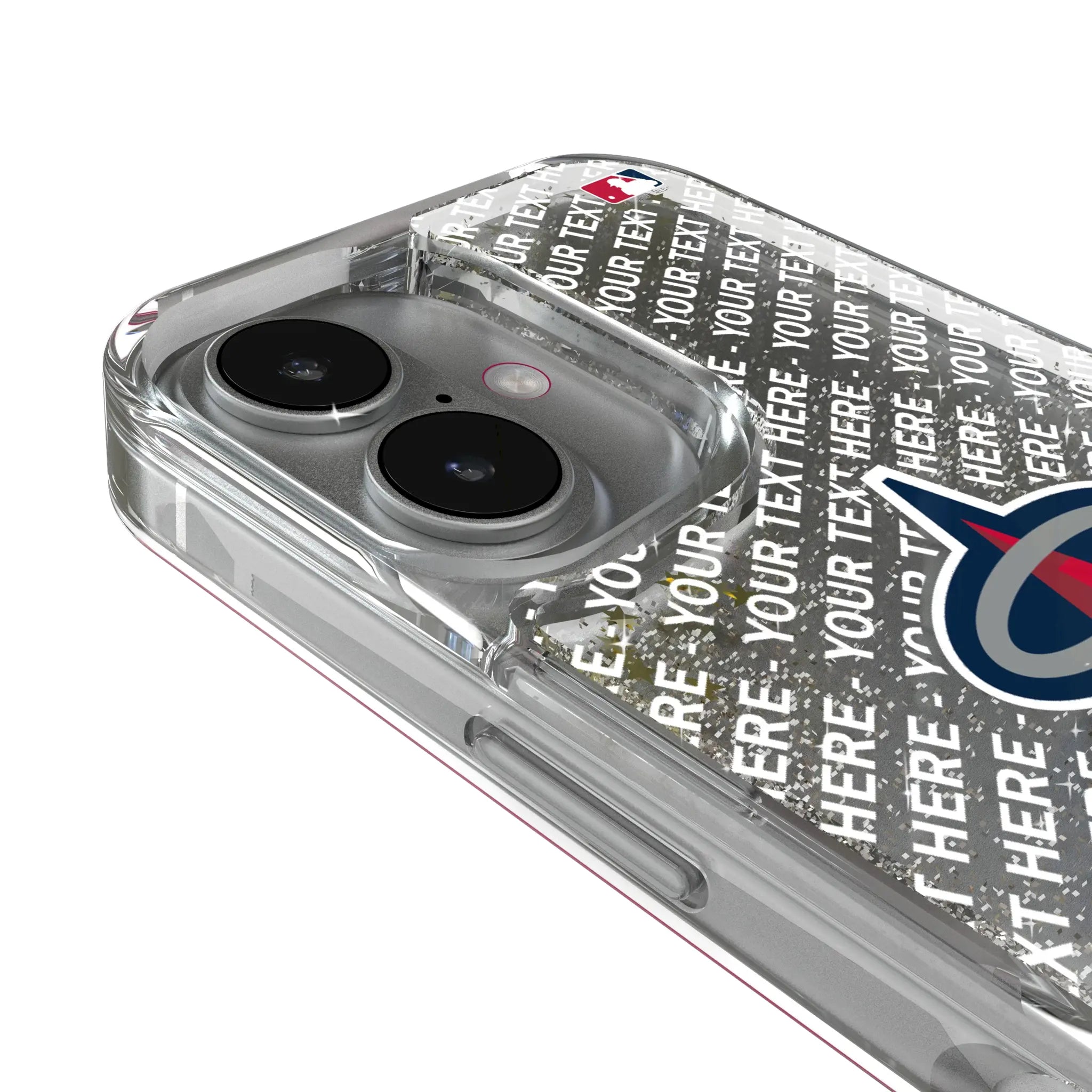 Los Angeles Angels Personalized EndZone Plus iPhone Glitter Phone Case for Apple iPhone - Detail
