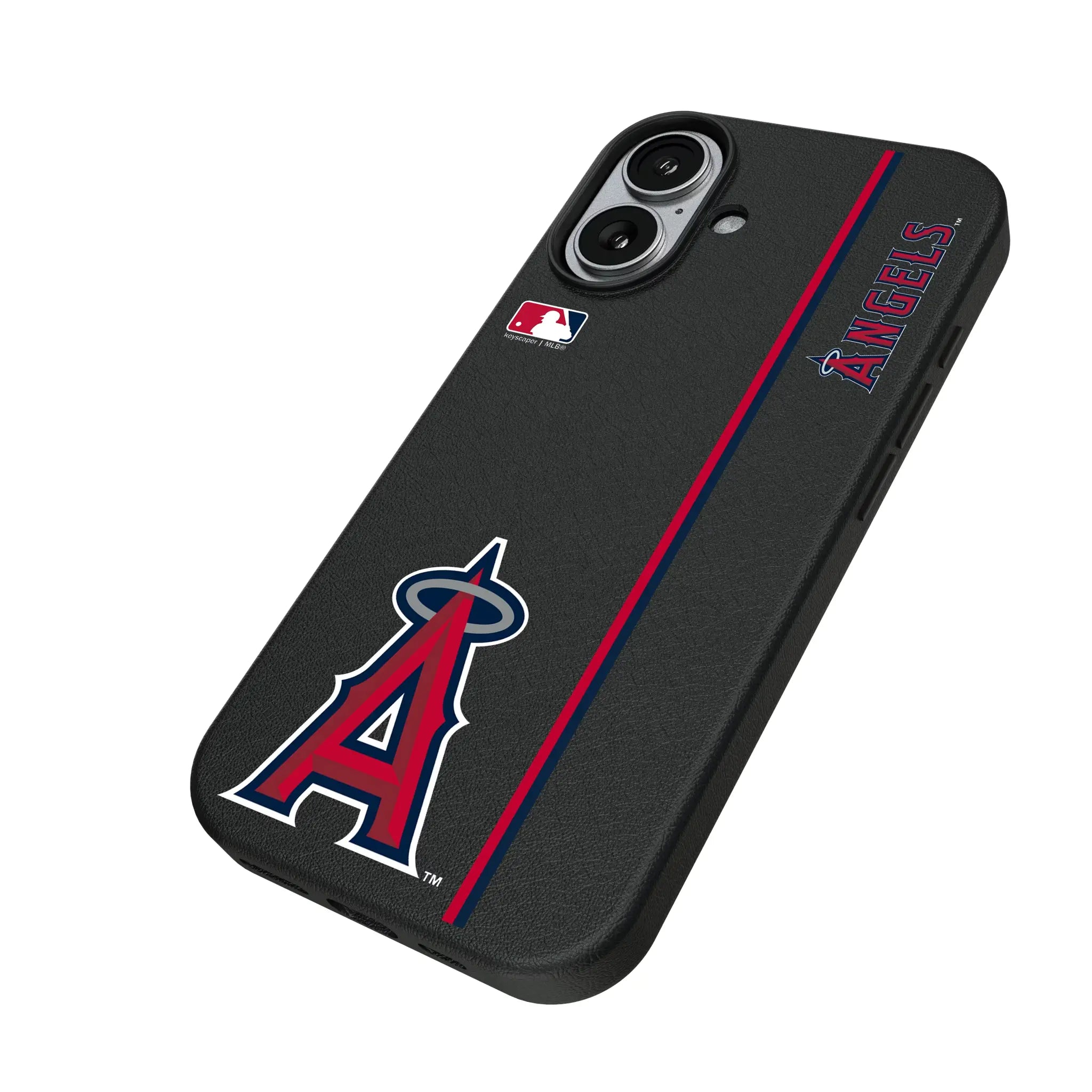 Los Angeles Angels Sidebar iPhone MagSafe Compatible Phone Case for Apple iPhone - Isometric View#Device_iPhone 17