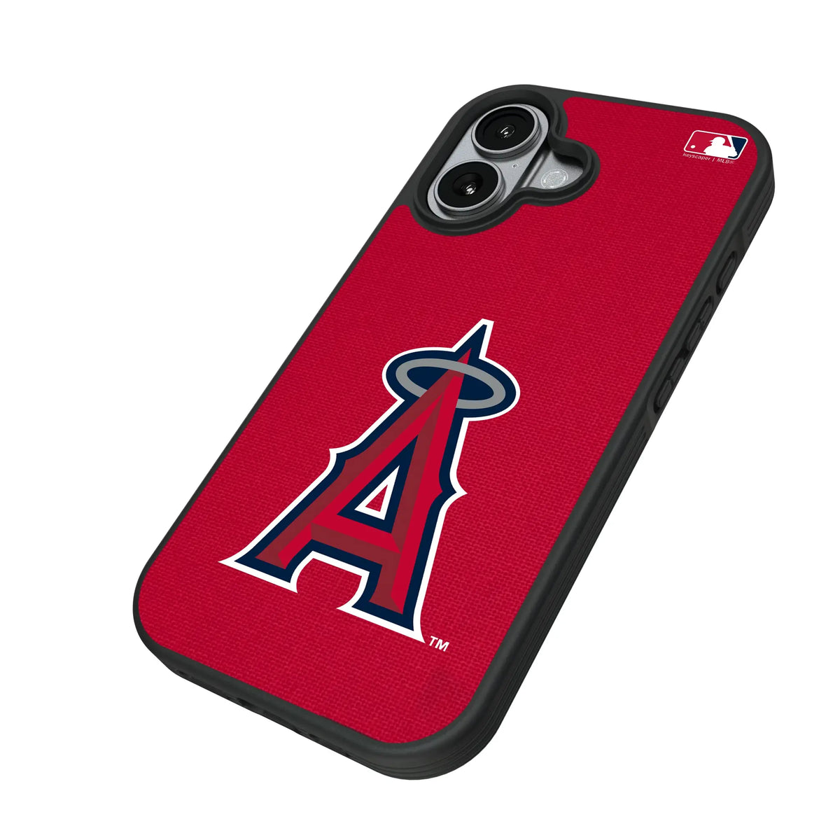 Los Angeles Angels Solid iPhone Bump Phone Case for Apple iPhone - Isometric View#Device_iPhone 17