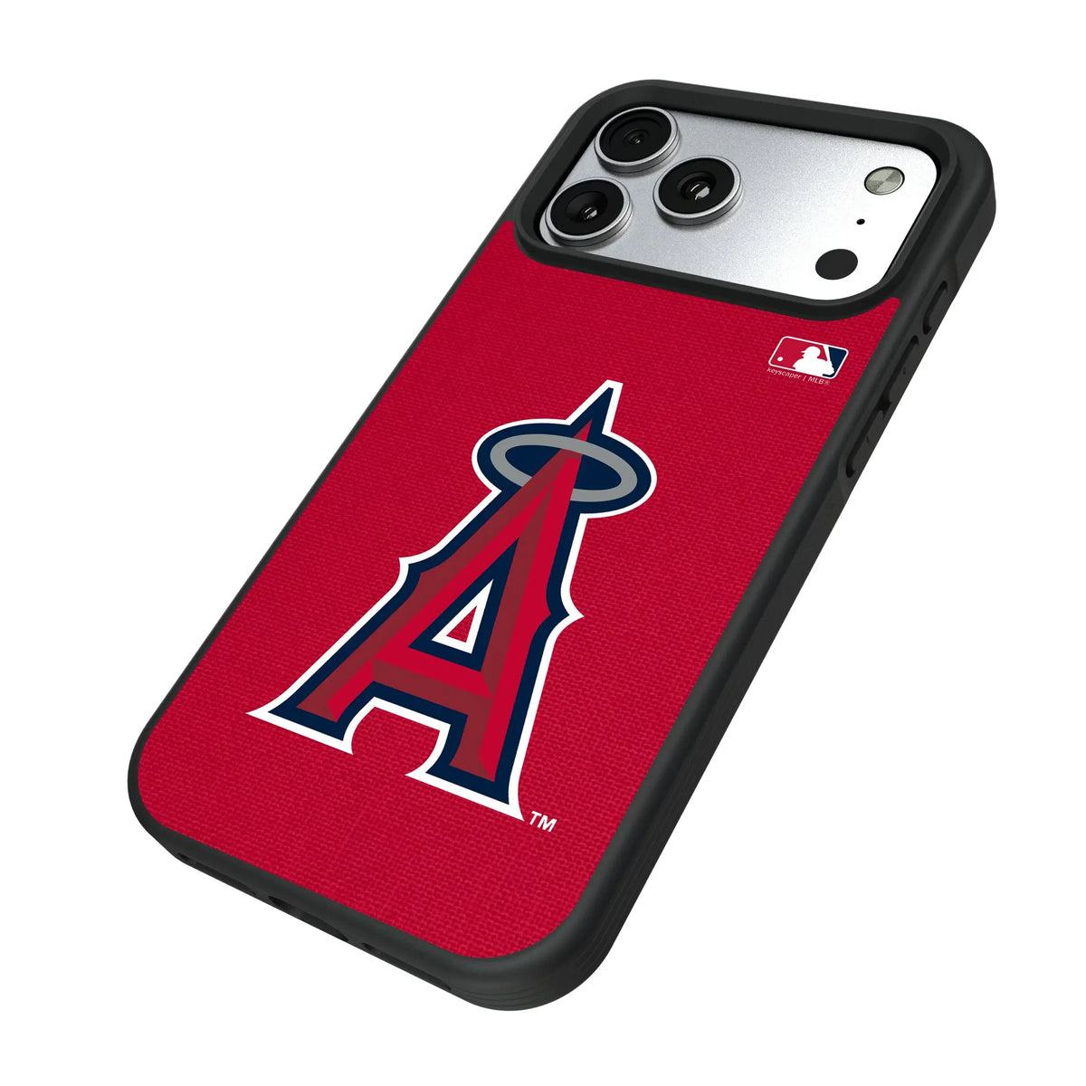 Los Angeles Angels Solid iPhone Bump Phone Case for Apple iPhone - Isometric View#Device_iPhone 17 Pro Max
