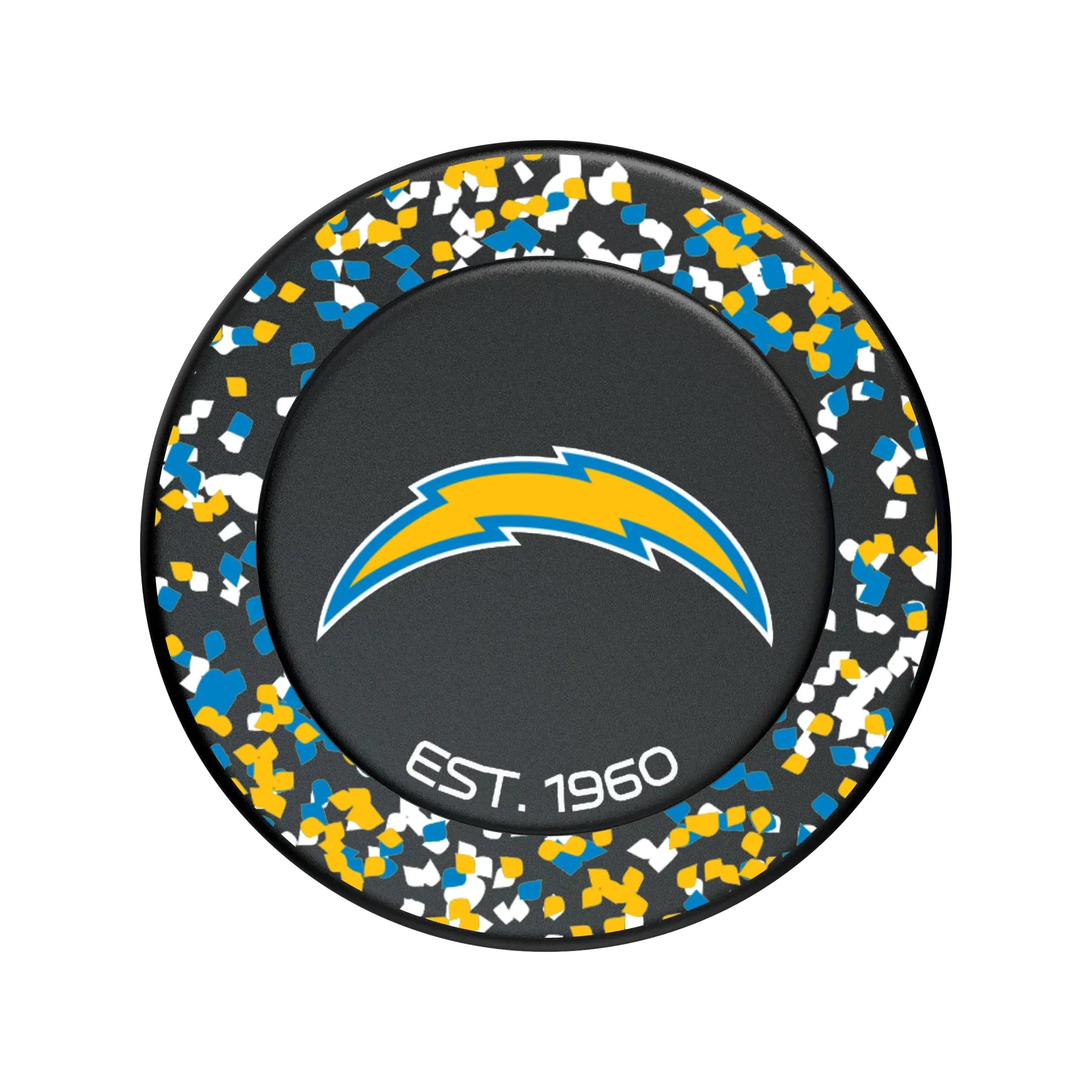 Los Angeles Chargers Confetti Popsockets Round Magnetic