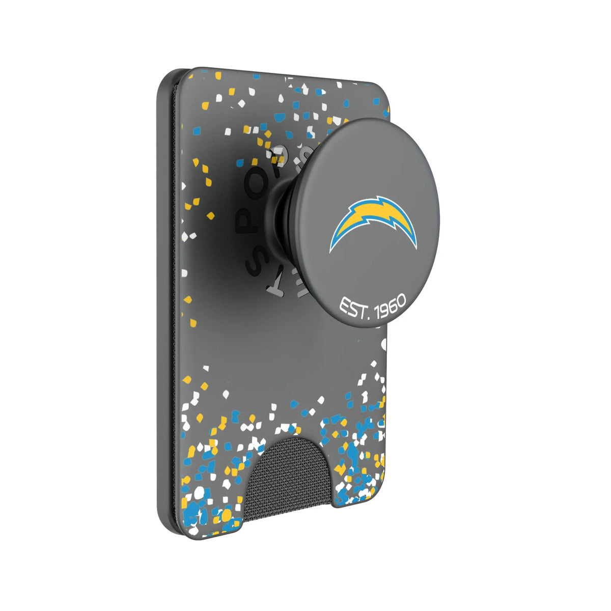 Los Angeles Chargers Confetti PopSockets Magnetic Phone Grip and Stand