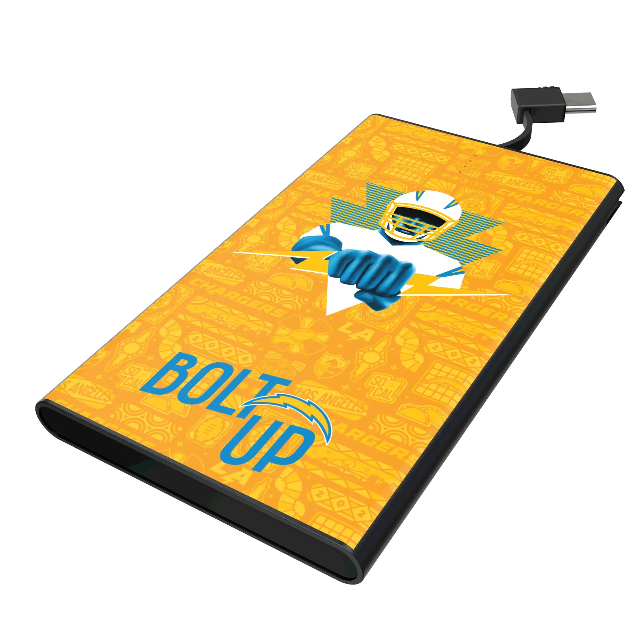 Los Angeles Chargers Deco 5000mAh Flat Power Bank