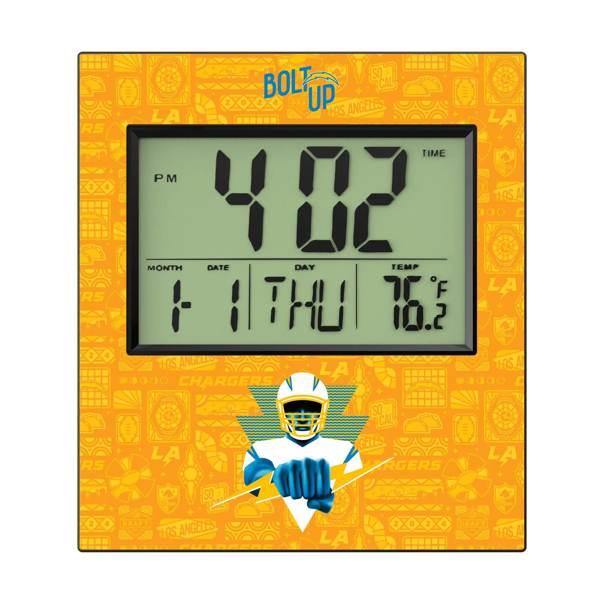Los Angeles Chargers Deco Wall Clock